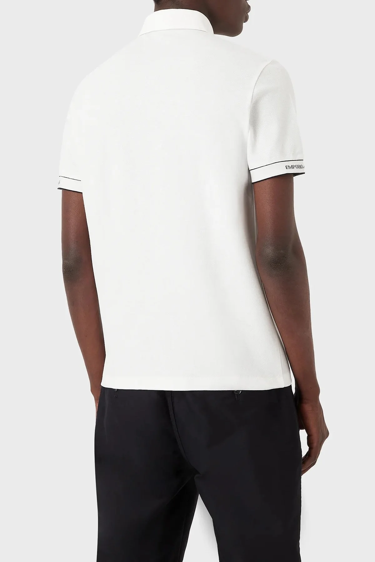 Emporio Armani % 100 Pamuk Regular Fit Düğmeli Erkek Polo T Shirt 3R1F67 1JCYZ 01H4 BEYAZ - 2