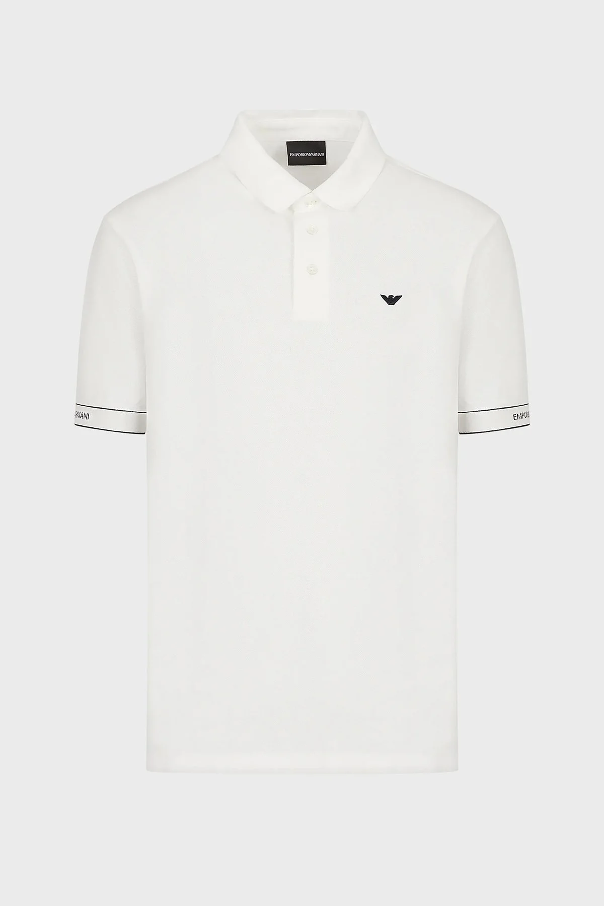 Emporio Armani % 100 Pamuk Regular Fit Düğmeli Erkek Polo T Shirt 3R1F67 1JCYZ 01H4 BEYAZ - 4