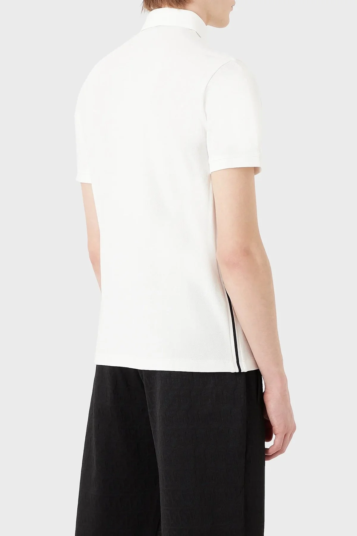 Emporio Armani % 100 Pamuk Regular Fit Düğmeli Erkek Polo T Shirt 3R1F67 1JCYZ 01H5 BEYAZ - 2