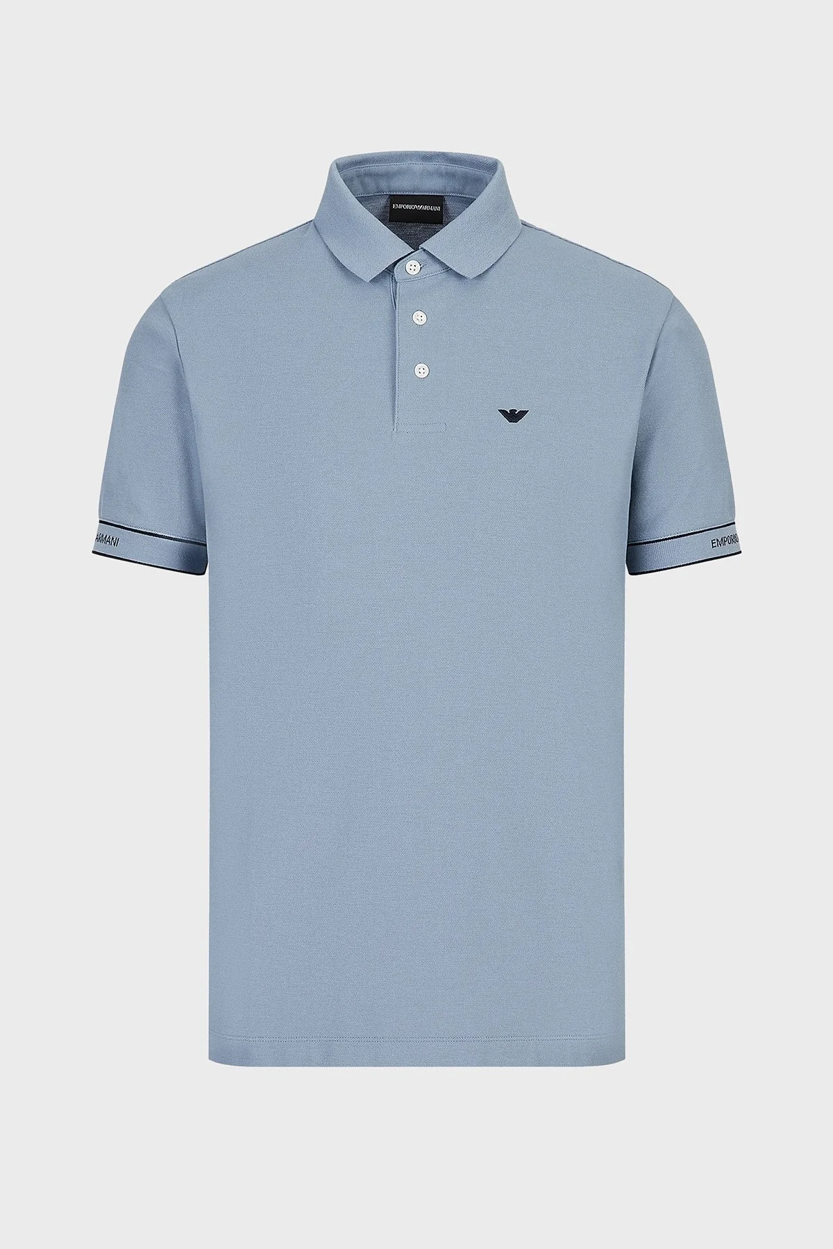 Emporio Armani % 100 Pamuk Regular Fit Düğmeli Erkek Polo T Shirt 3R1F67 1JCYZ 0761 MAVİ - 5