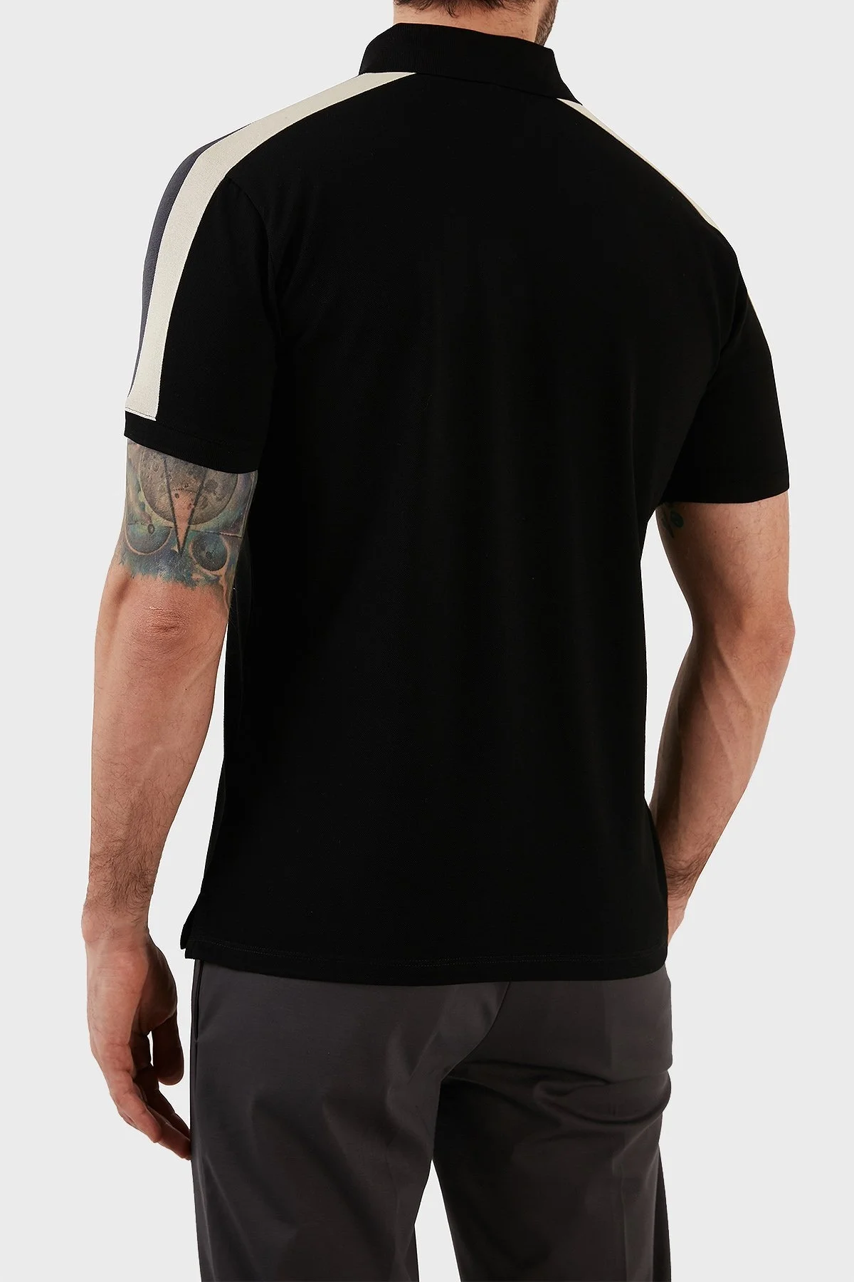 Emporio Armani T Shirt Erkek Polo 3R1F72 1JTKZ 0999 SİYAH - 5