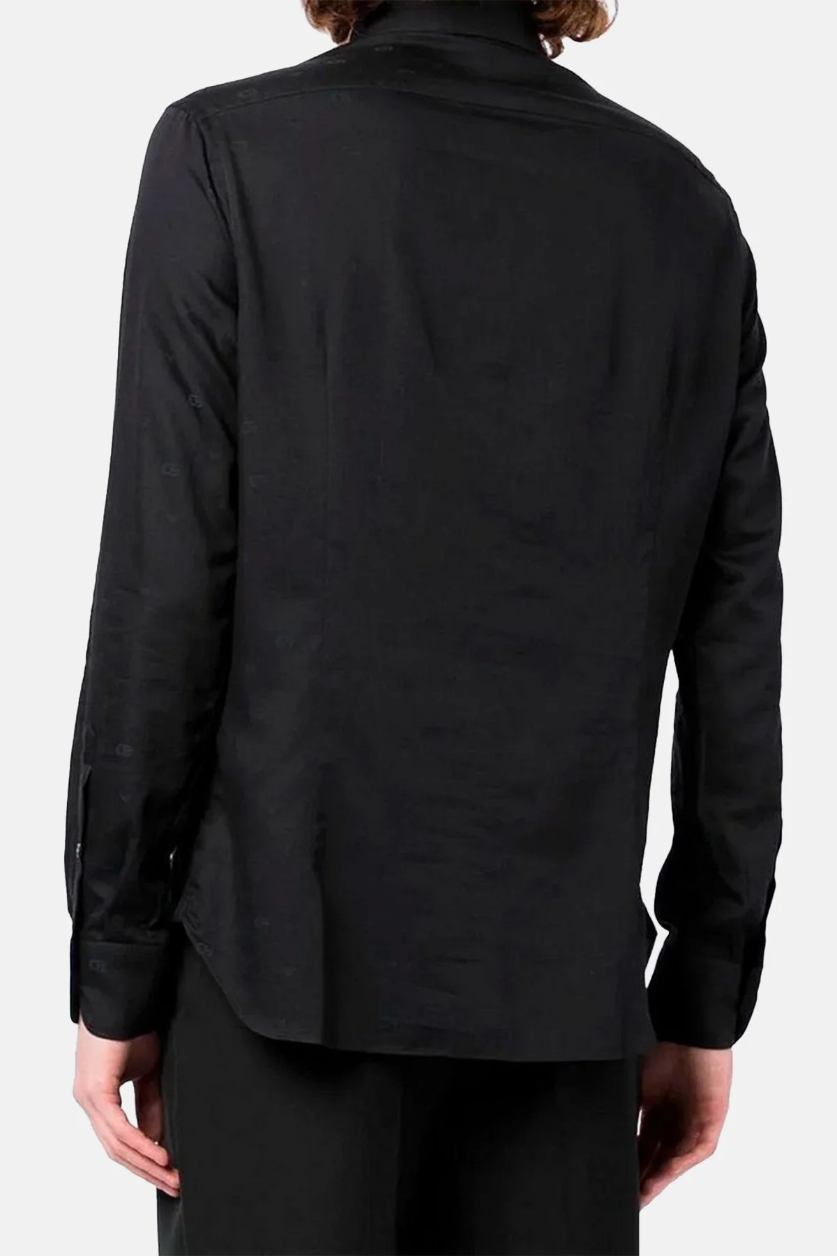 Emporio Armani % 100 Pamuk Regular Fit Erkek Gömlek 6L1C86 1N8JZ F003 SİYAH - 2