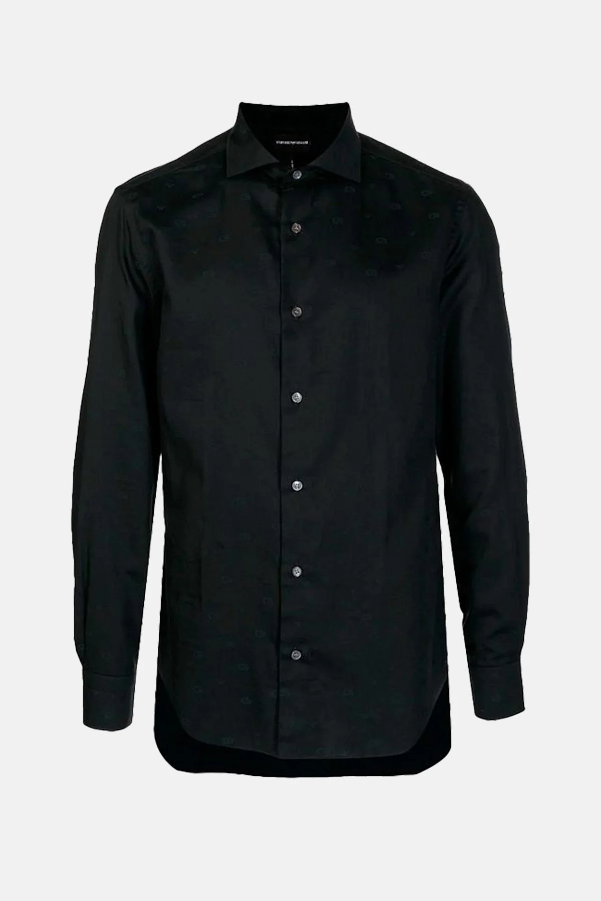 Emporio Armani % 100 Pamuk Regular Fit Erkek Gömlek 6L1C86 1N8JZ F003 SİYAH - 4