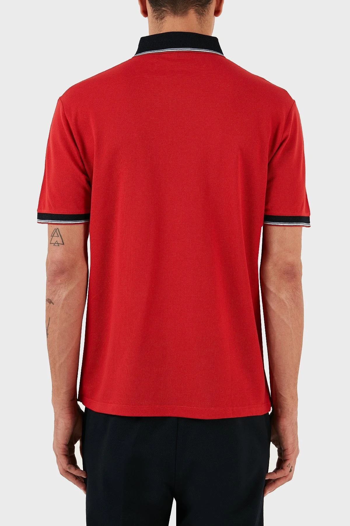Emporio Armani % 100 Pamuk Regular Fit Erkek Polo T Shirt 3R1F70 1JTKZ 0278 KIRMIZI - 2