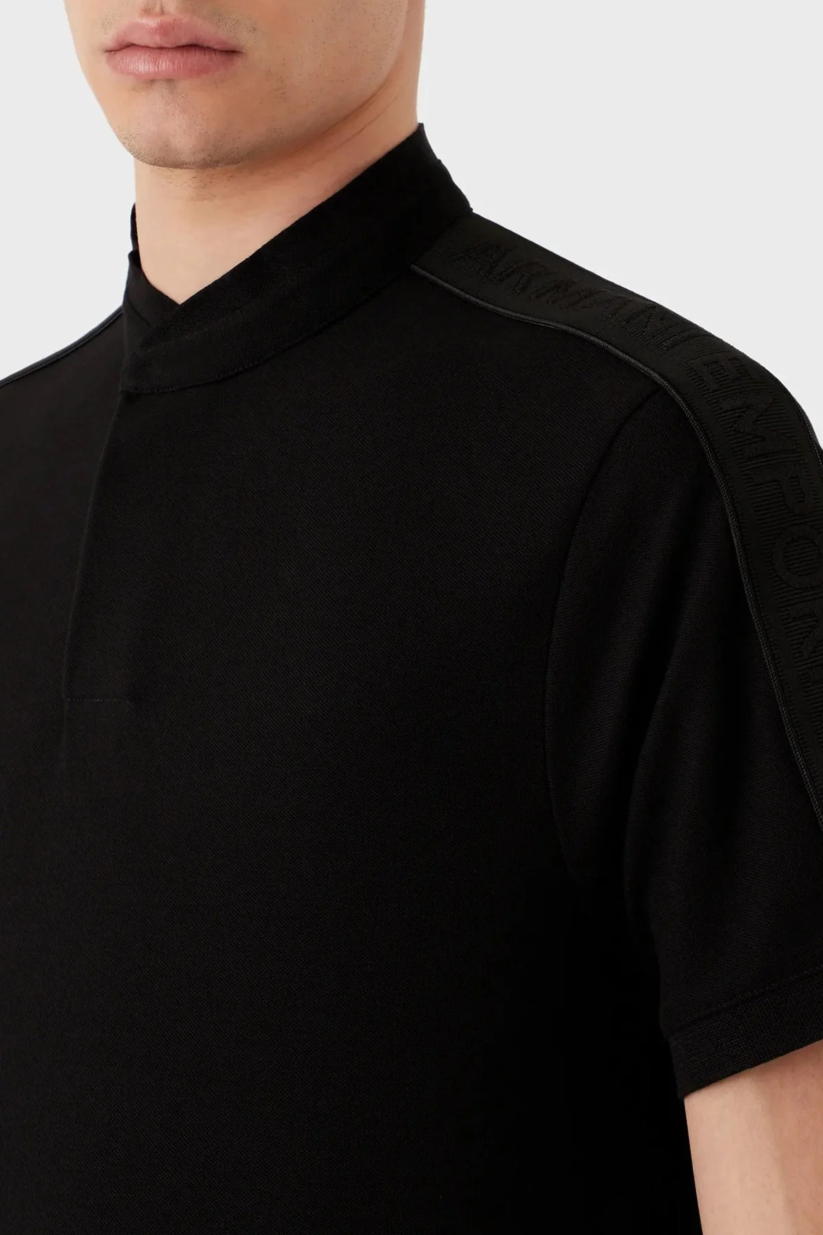 Emporio Armani % 100 Pamuk Regular Fit Erkek Polo T Shirt 3R1FG2 1JCYZ 0999 SİYAH - 4