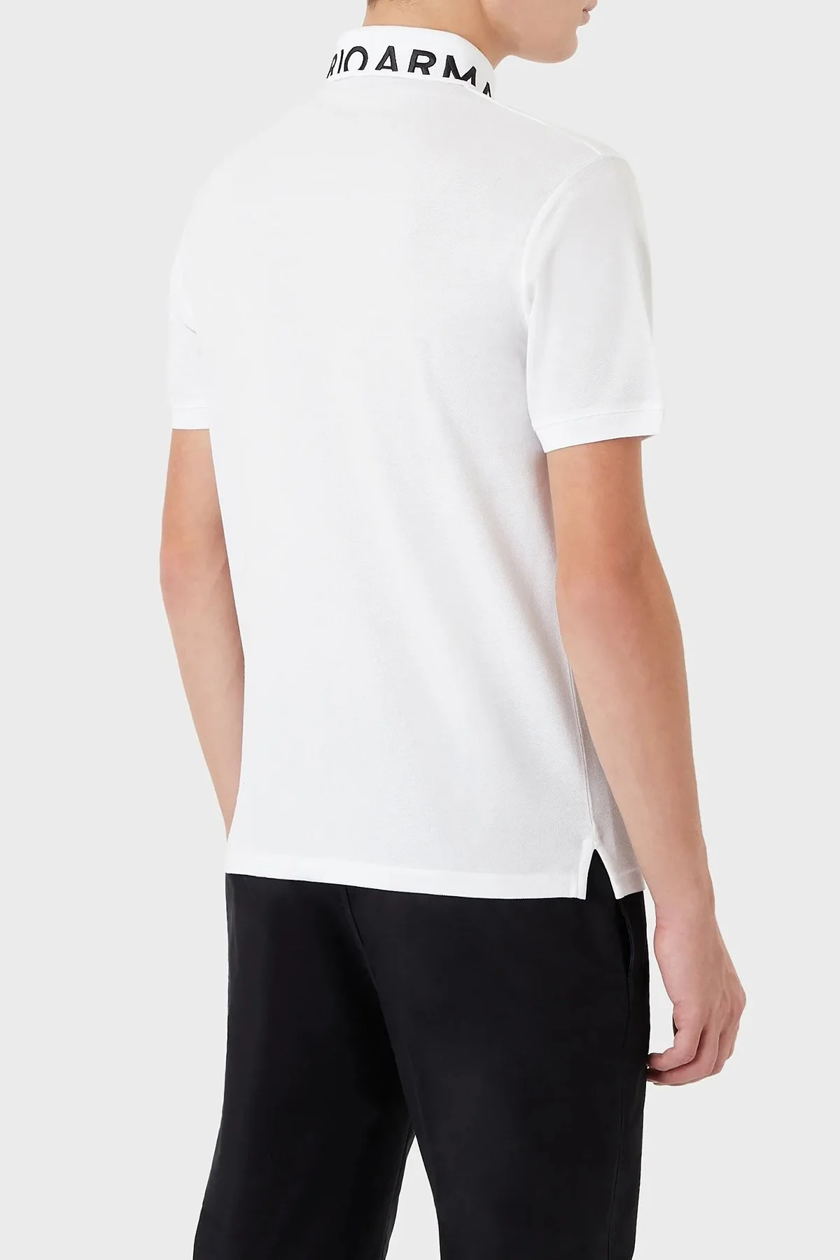 Emporio Armani % 100 Pamuk Regular Fit Erkek Polo T Shirt 3R1FG4 1JTKZ 0184 BEYAZ - 2