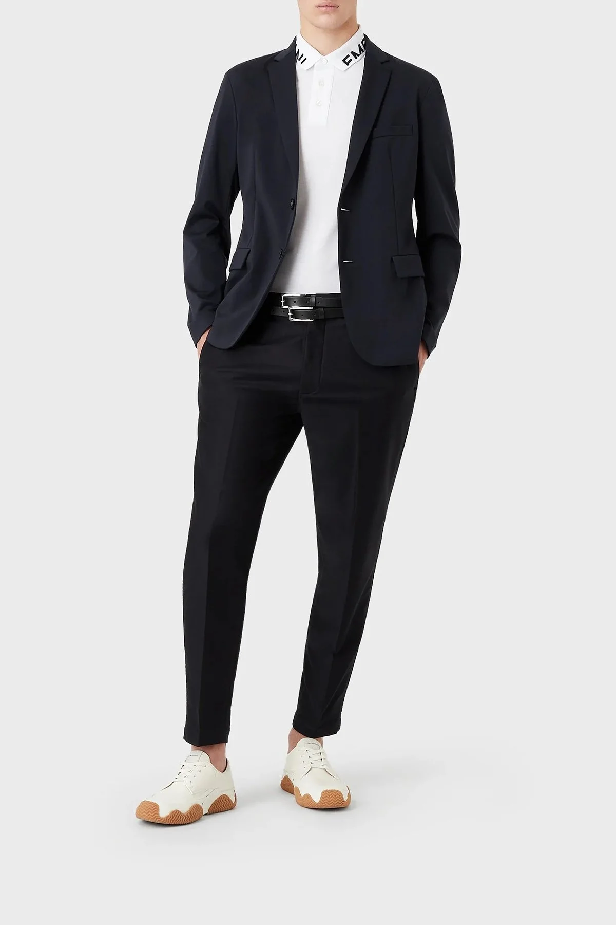 Emporio Armani % 100 Pamuk Regular Fit Erkek Polo T Shirt 3R1FG4 1JTKZ 0184 BEYAZ - 4