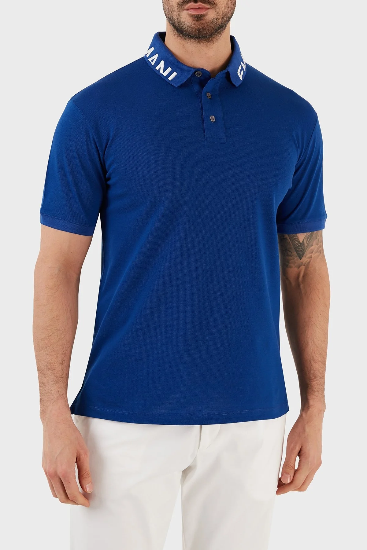 Emporio Armani % 100 Pamuk Regular Fit Erkek Polo T Shirt 3R1FG4 1JTKZ 09A2 LACİVERT - 1