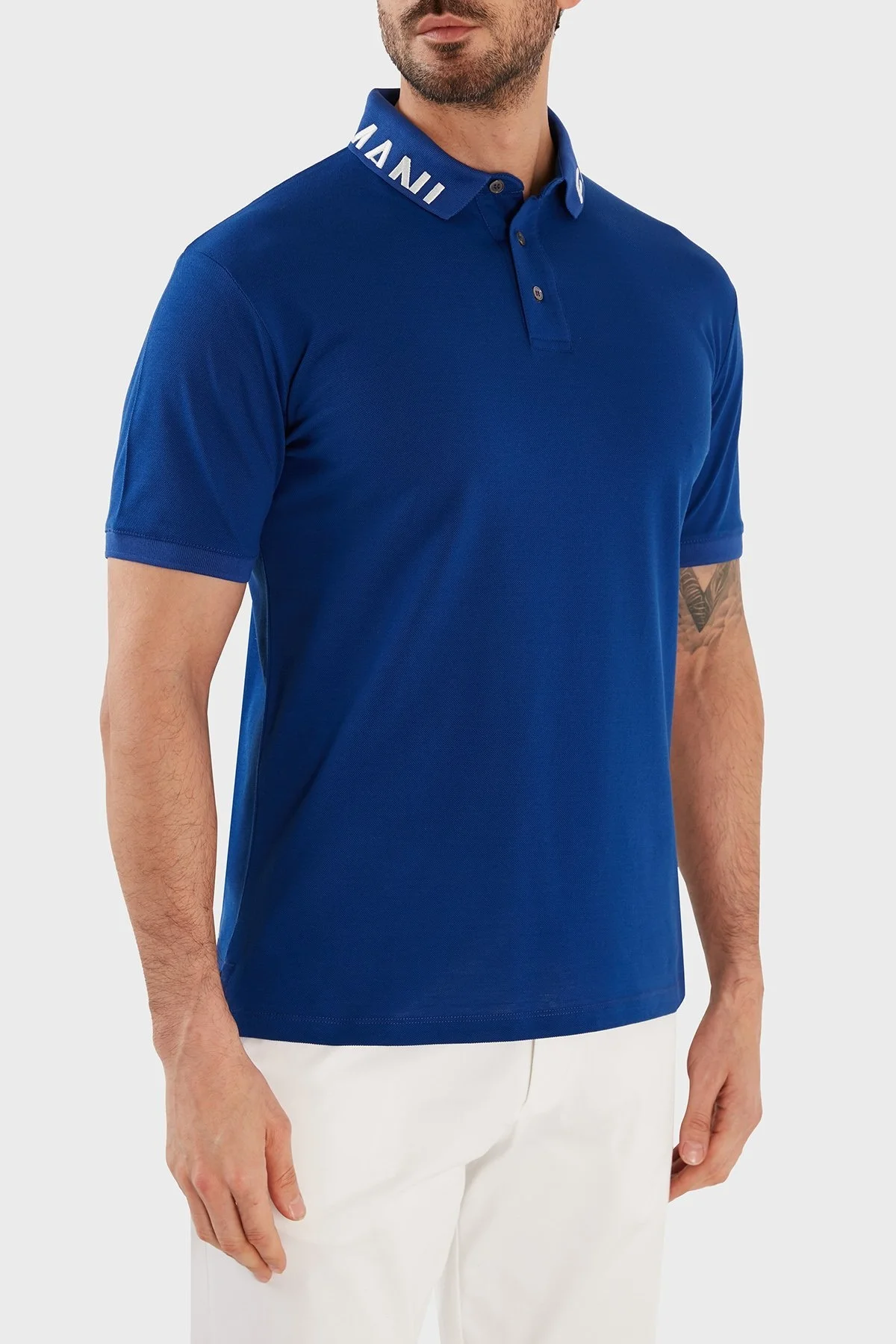 Emporio Armani % 100 Pamuk Regular Fit Erkek Polo T Shirt 3R1FG4 1JTKZ 09A2 LACİVERT - 3