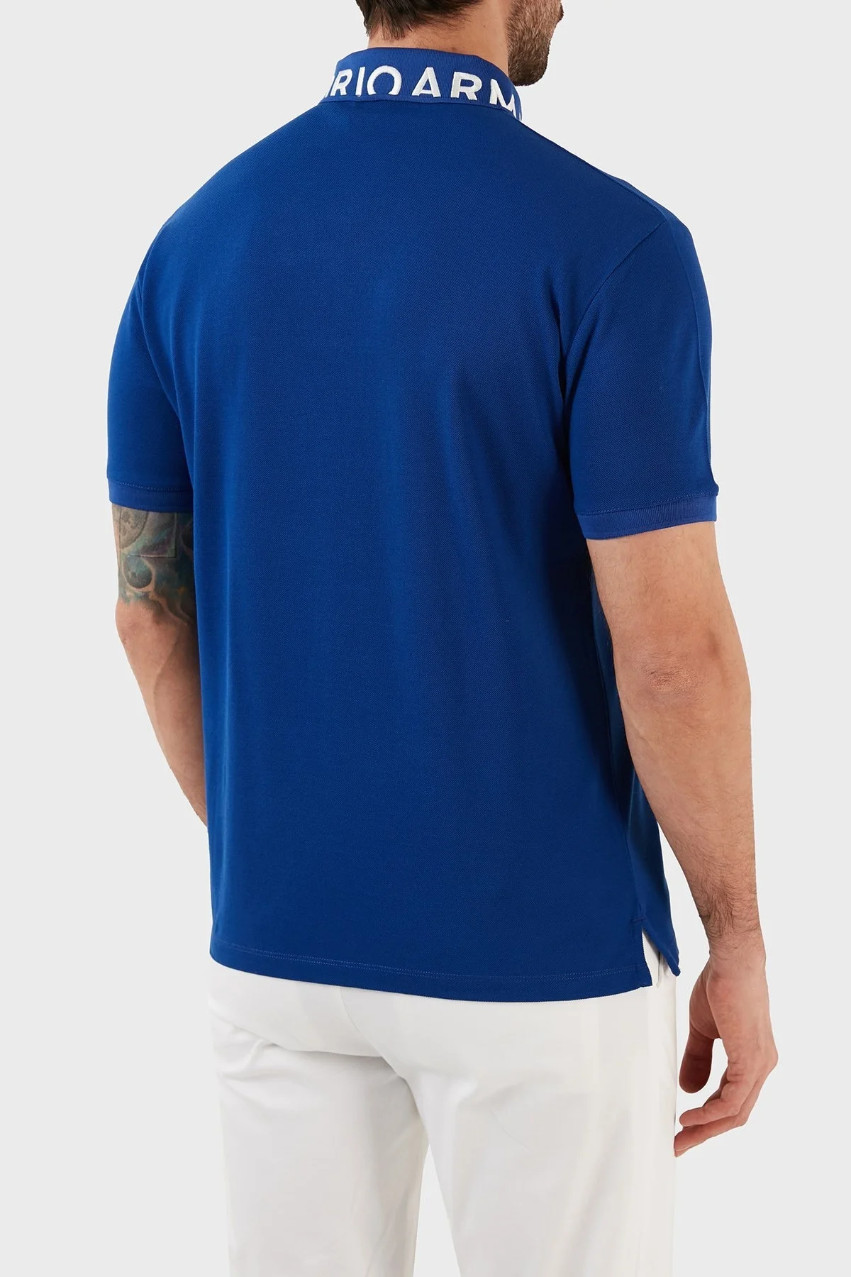 Emporio Armani % 100 Pamuk Regular Fit Erkek Polo T Shirt 3R1FG4 1JTKZ 09A2 LACİVERT - 5