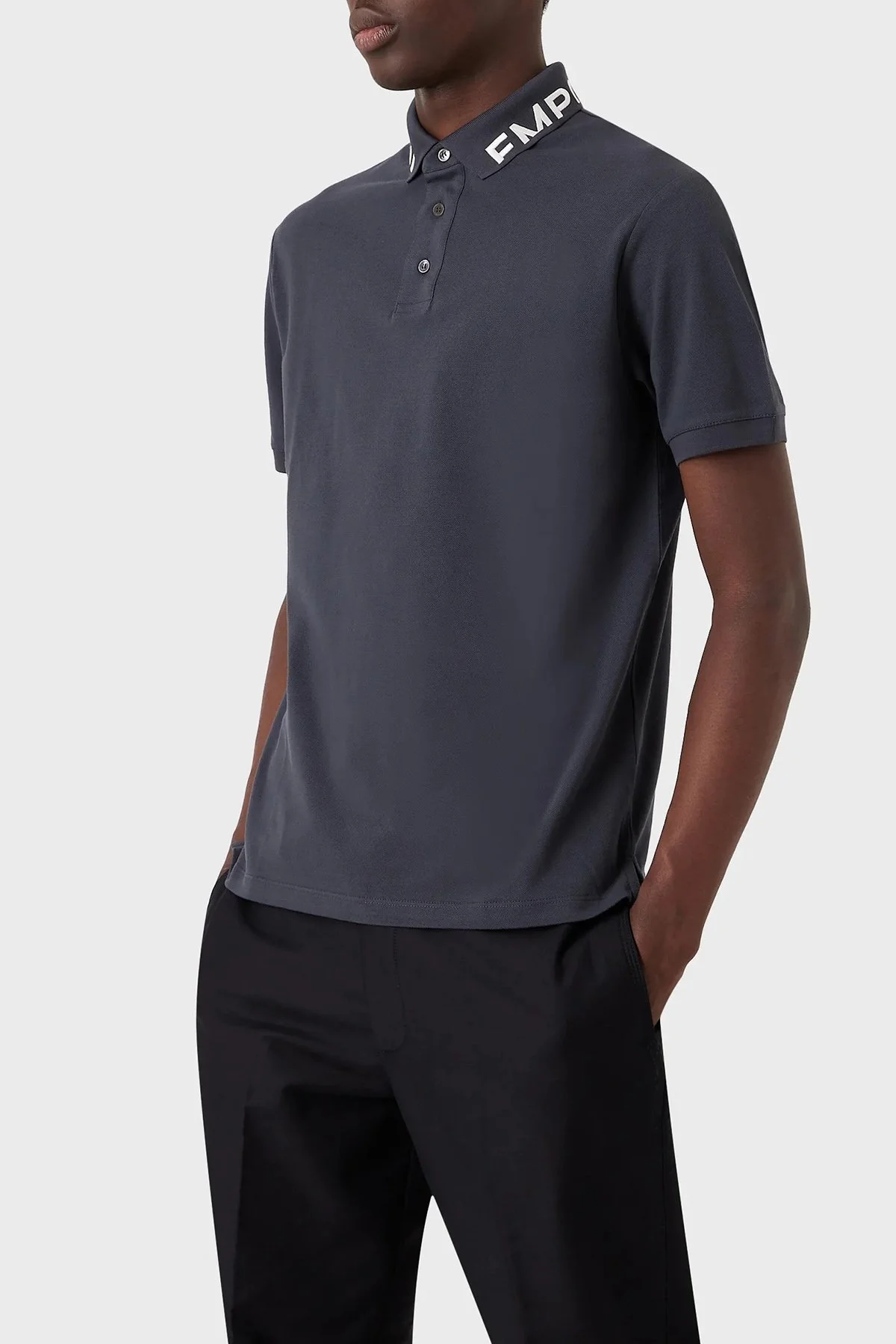 Emporio Armani % 100 Pamuk Regular Fit Erkek Polo T Shirt 3R1FG4 1JTKZ 09I0 LACİVERT - 1