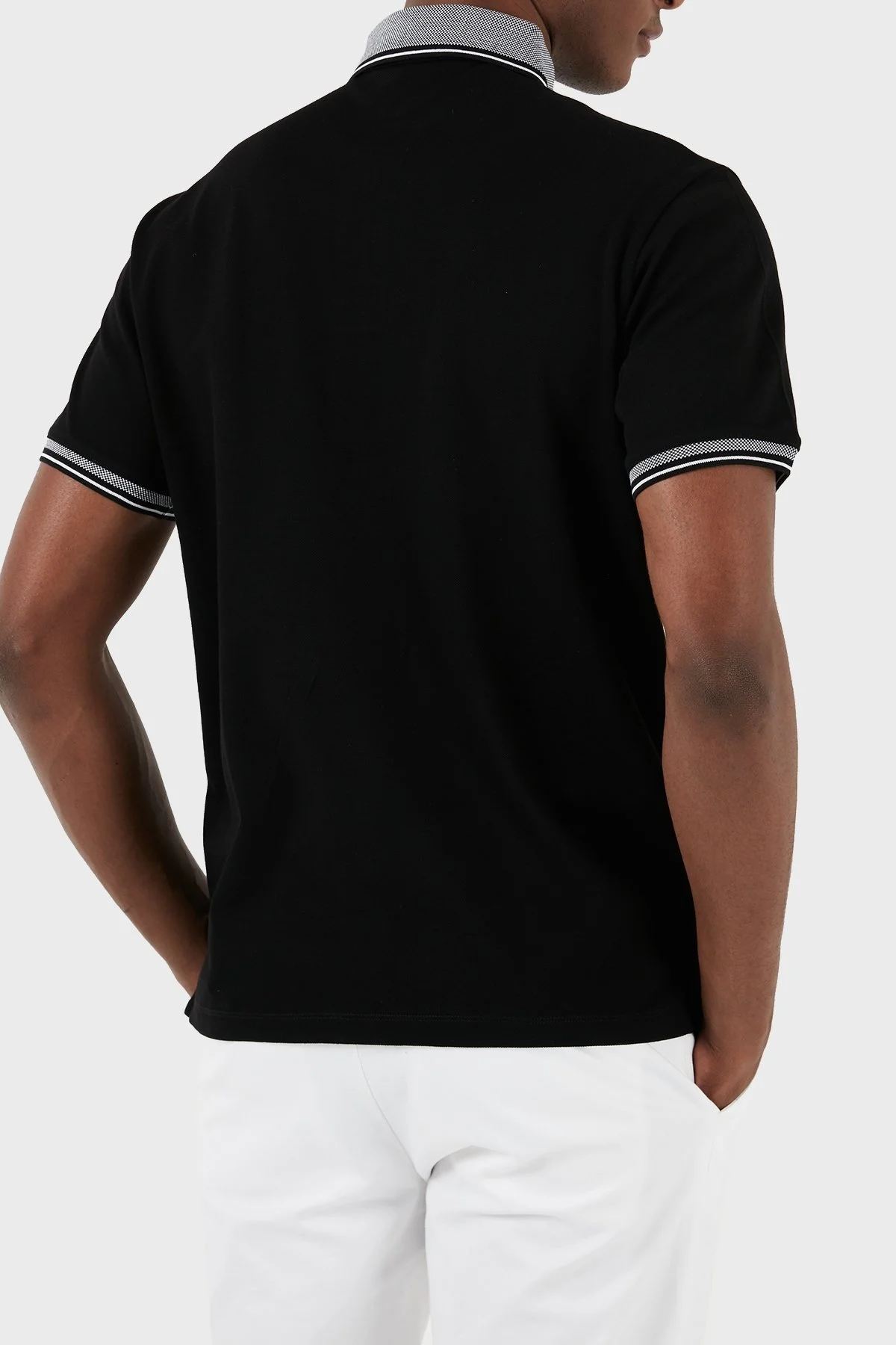 Emporio Armani % 100 Pamuk Regular Fit Erkek Polo Yaka T Shirt 3D1FM5 1JTKZ 0071 SİYAH - 3