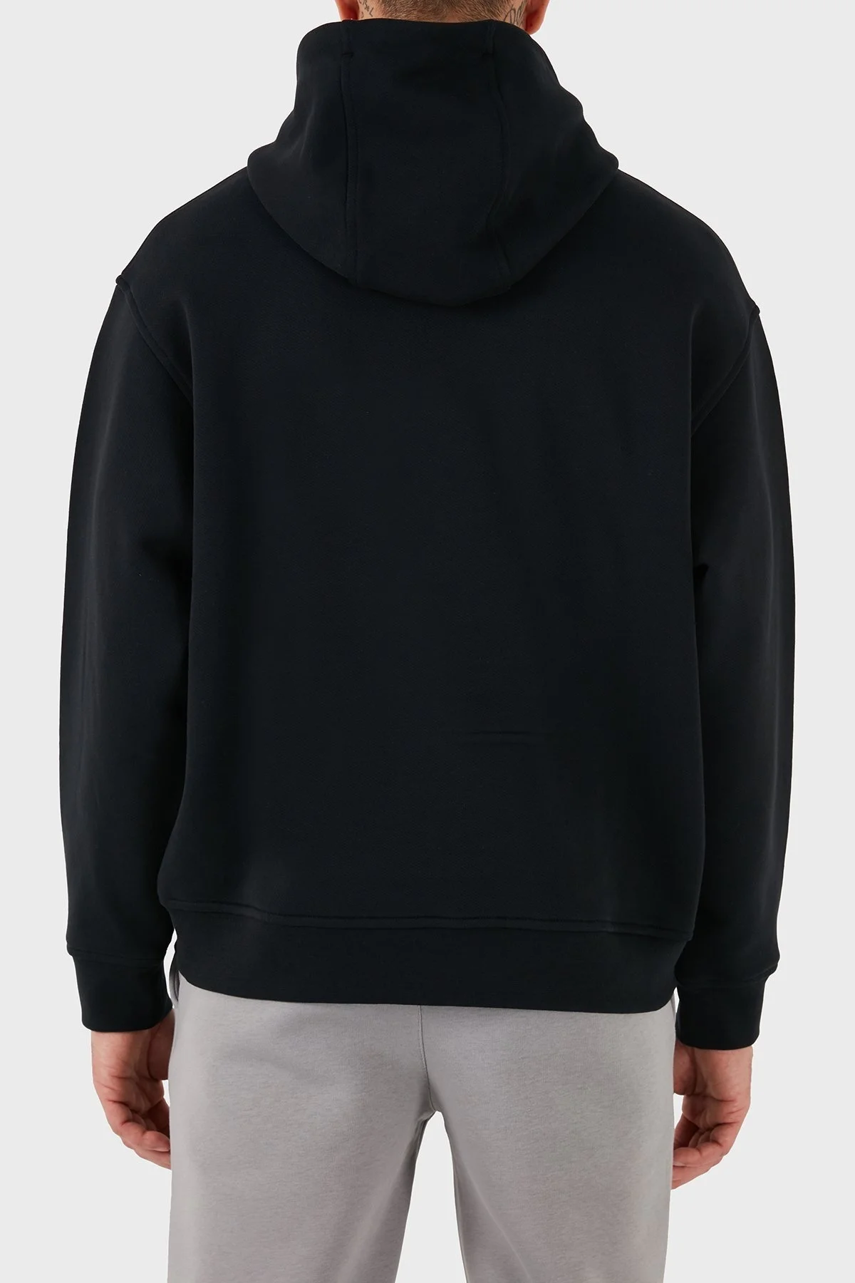 Emporio Armani % 100 Pamuk Regular Fit Kapüşonlu Erkek Sweat 6D1M93 1JTAZ 0038 SİYAH - 3