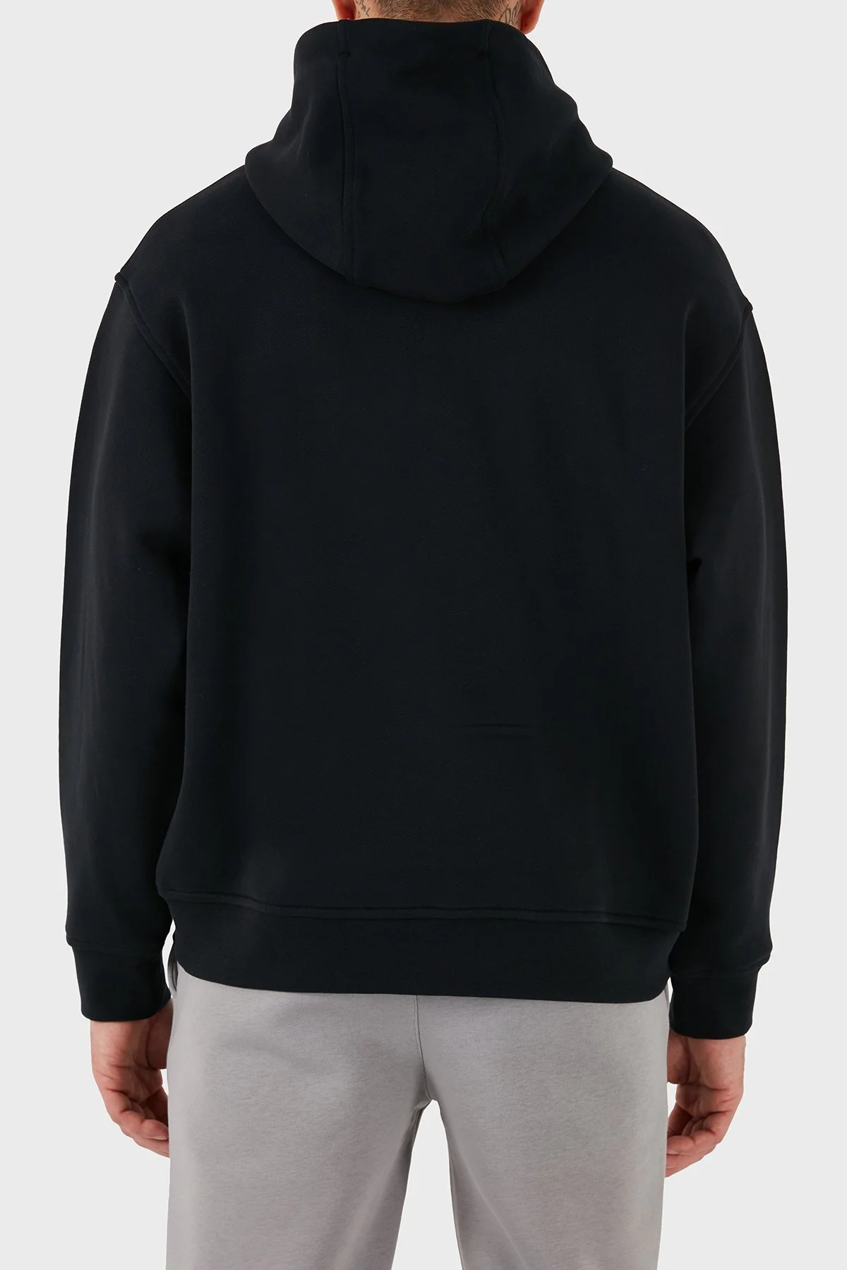 Emporio Armani % 100 Pamuk Regular Fit Kapüşonlu Erkek Sweat 6D1M93 1JTAZ 0038 SİYAH - 3