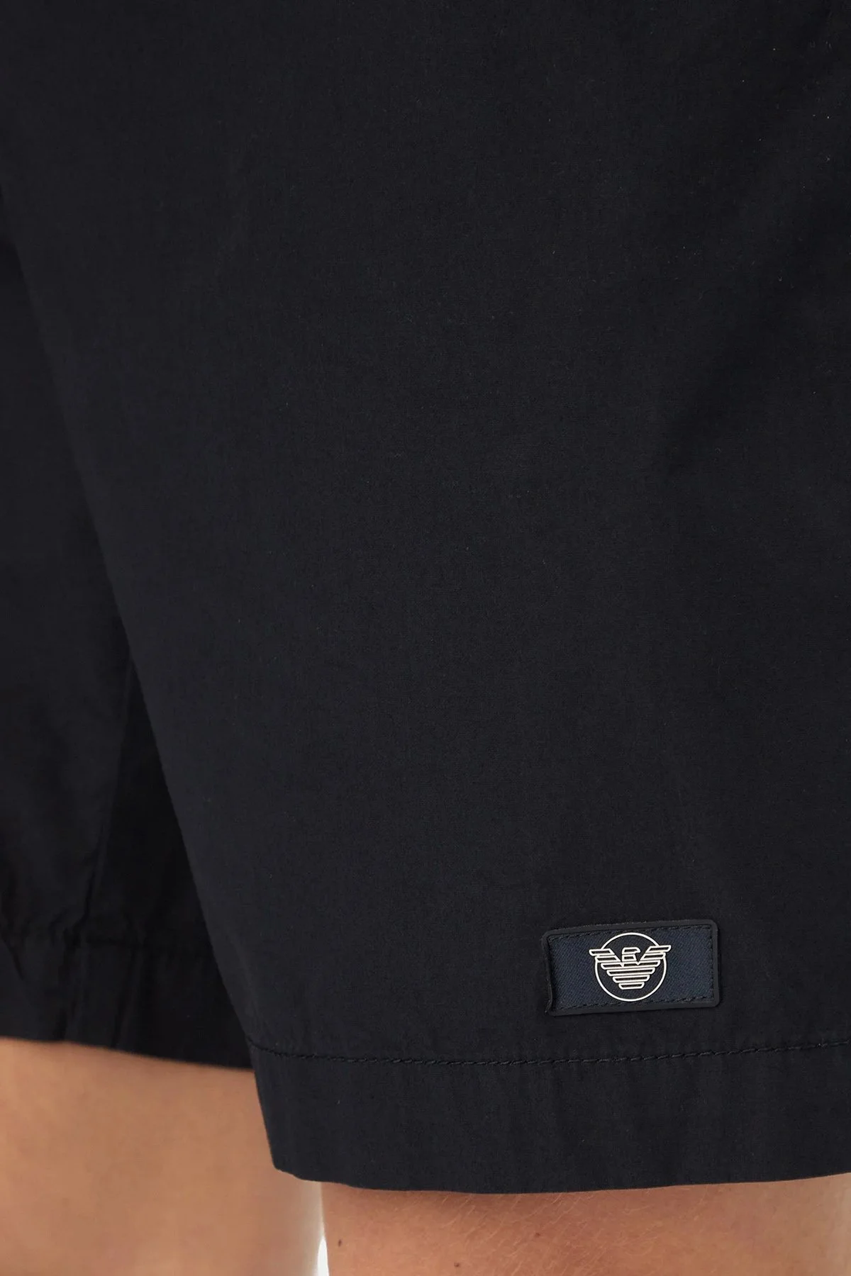 Emporio Armani % 100 Pamuk Regular Fit Logolu Normal Bel Short Erkek Şort EM000591 AF20428 UB102 LACİVERT - 4