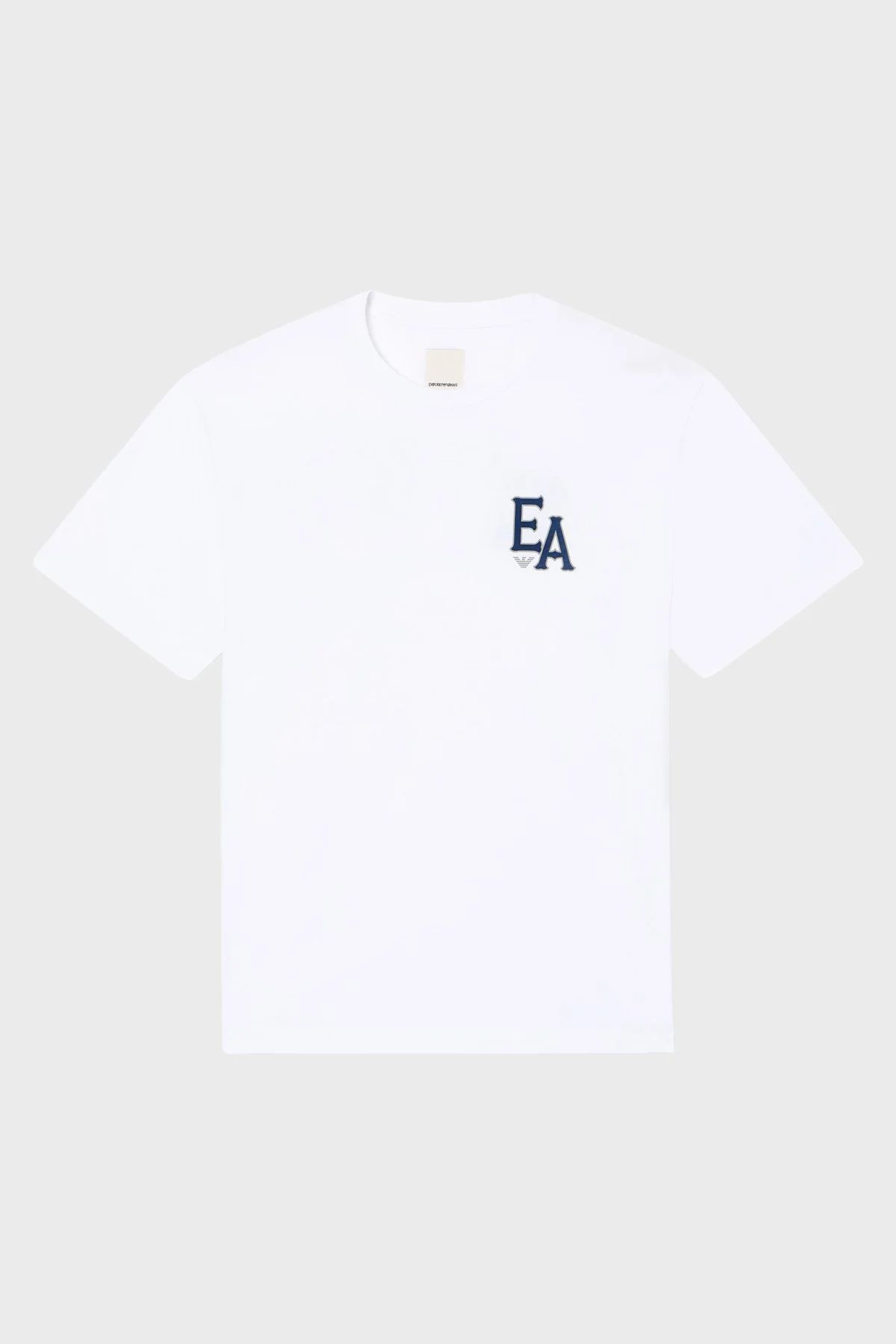 Emporio Armani % 100 Pamuk Regular Fit Sırt Baskılı Erkek T Shirt EM001717 AF14836 F0213 BEYAZ - 5