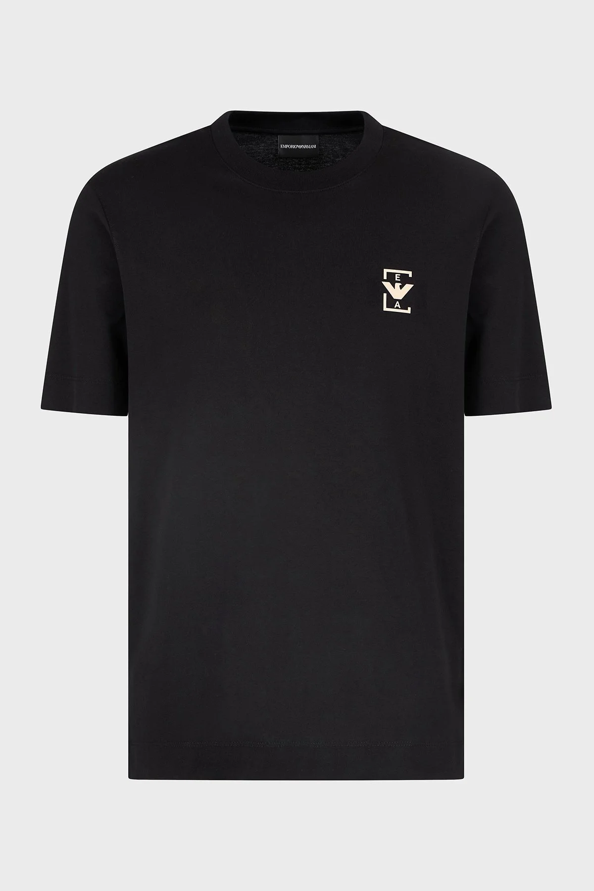 Emporio Armani % 100 Pamuk Relaxed Fit Bisiklet Yaka Erkek T Shirt EM001068 AF12926 UC001 SİYAH - 5