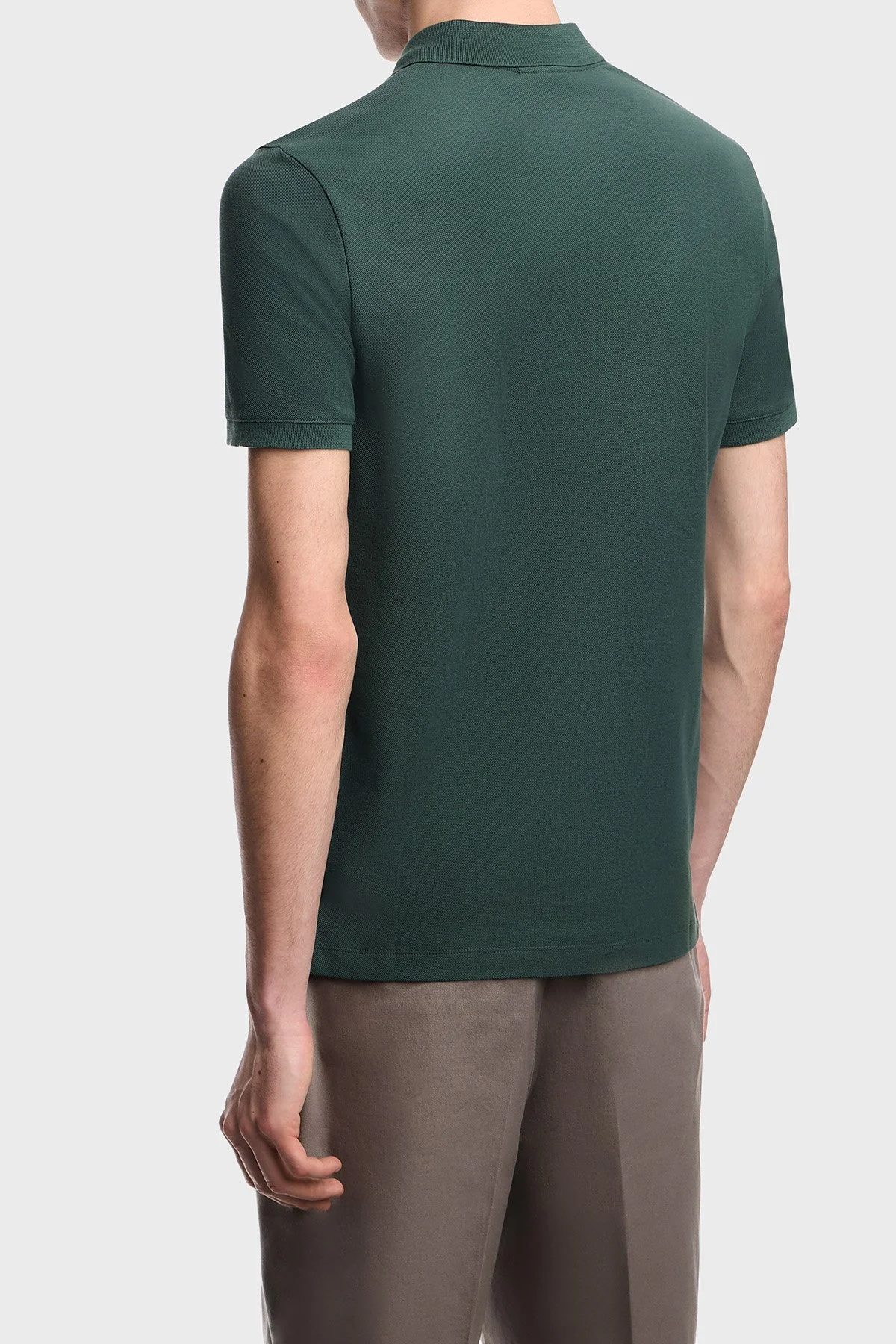 Emporio Armani % 100 Pamuk Slim Fit Düğmeli Erkek Polo EM005239 AF10497 U7263 HAKİ - 2