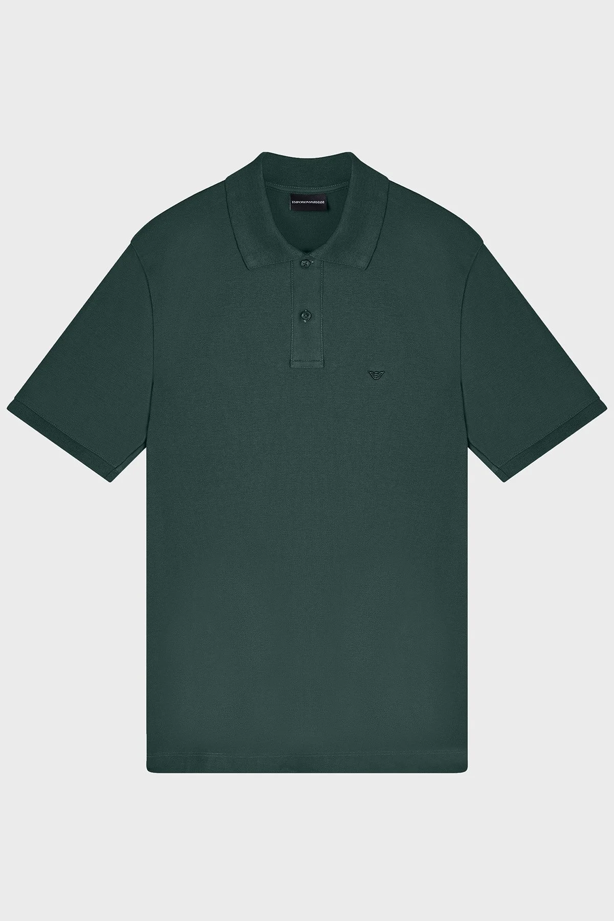 Emporio Armani % 100 Pamuk Slim Fit Düğmeli Erkek Polo EM005239 AF10497 U7263 HAKİ - 4