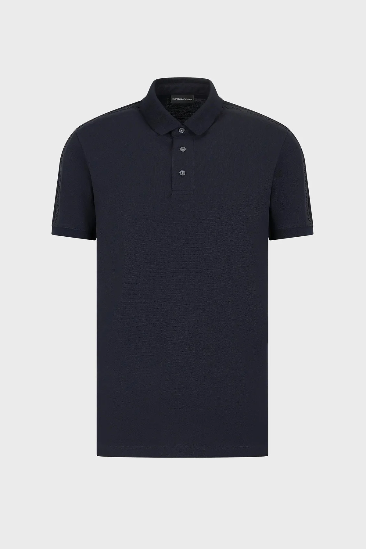 Emporio Armani % 100 Pamuk Slim Fit Erkek Polo Yaka T Shirt 6D1F81 1JCYZ 0920 LACİVERT - 4