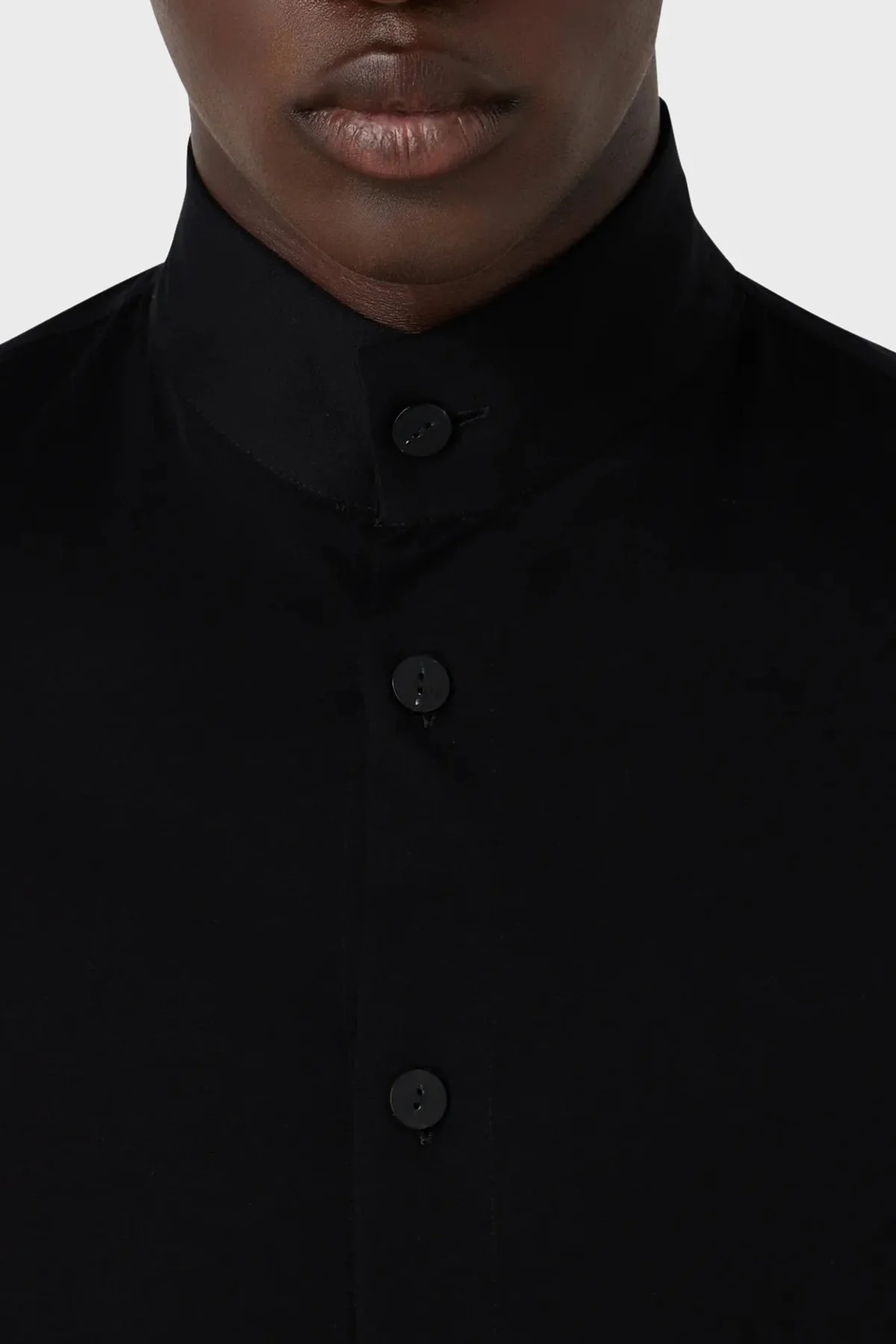 Emporio Armani % 100 Pamuk Uzun Kol Regular Fit Erkek Gömlek H41F37 01C05 999 SİYAH - 3