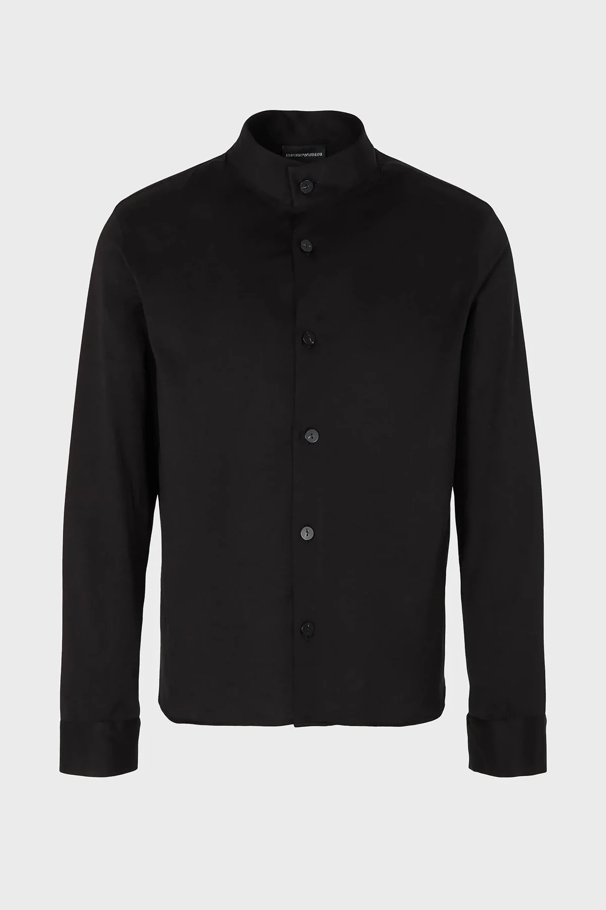 Emporio Armani % 100 Pamuk Uzun Kol Regular Fit Erkek Gömlek H41F37 01C05 999 SİYAH - 4