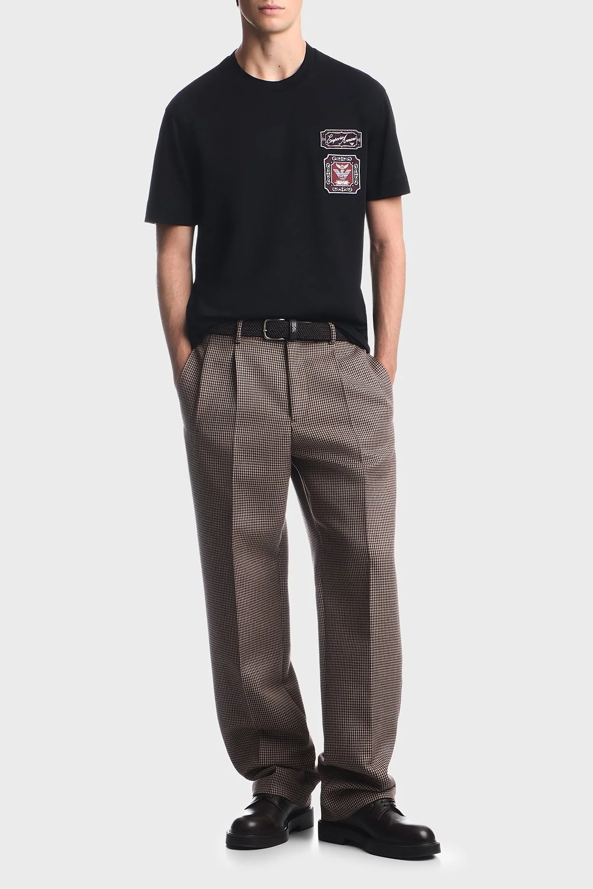 Emporio Armani %100 Pamuk Yuvarlak Yaka Regular Erkek T Shirt EM007320 AF13715 UC001 Siyah - 2