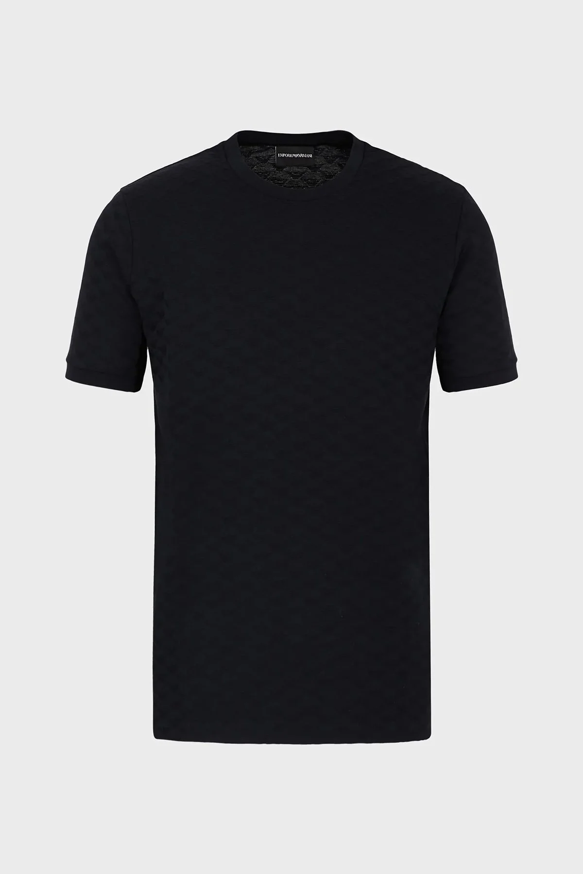 Emporio Armani % 100 Pamuklu Bisiklet Yaka Erkek T Shirt 8N1TL7 1JHWZ 0920 LACİVERT - 4