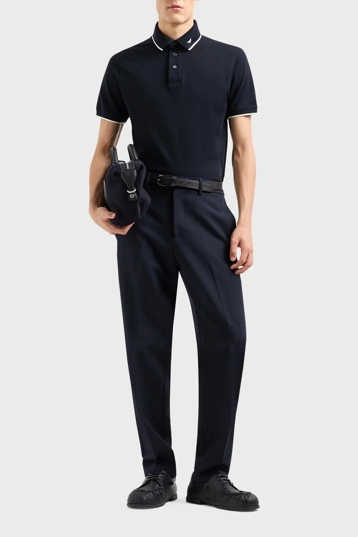 Emporio Armani% 100 Pamuklu Erkek Polo Yaka T Shirt 6D1F65 1JTKZ 0993 LACİVERT - 3