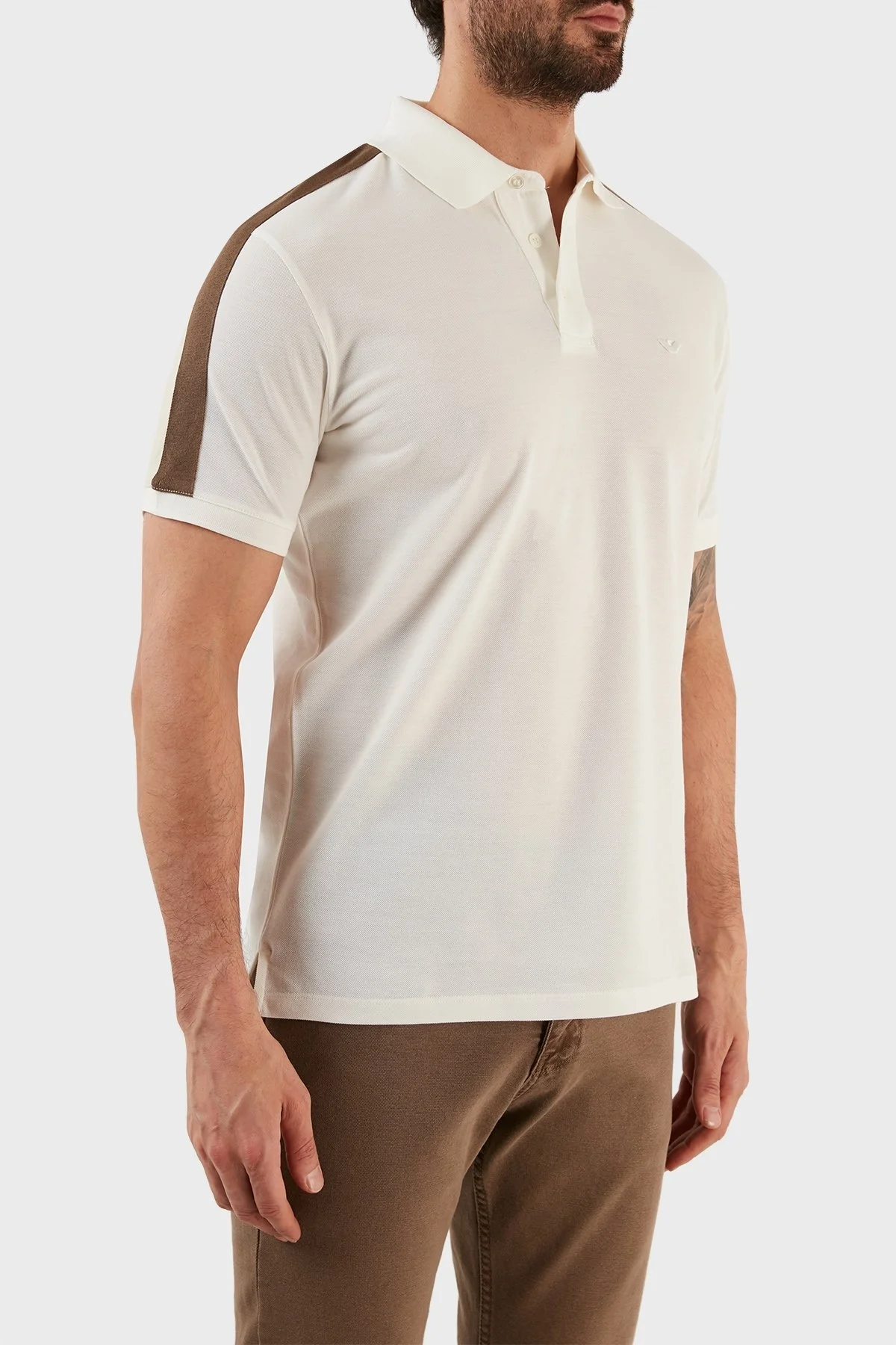 Emporio Armani Erkek T Shirt 3R1F72 1JTKZ 0101 BEYAZ - 2