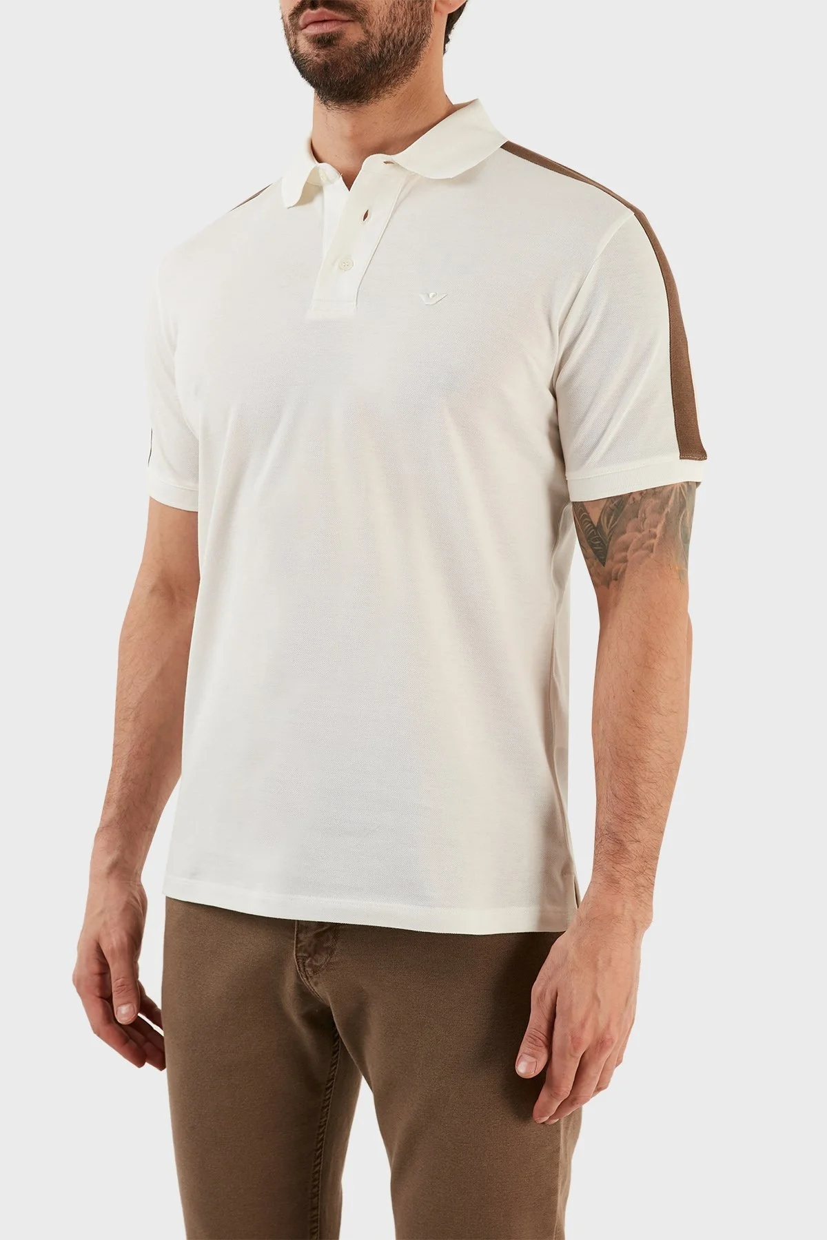 Emporio Armani Erkek T Shirt 3R1F72 1JTKZ 0101 BEYAZ - 3