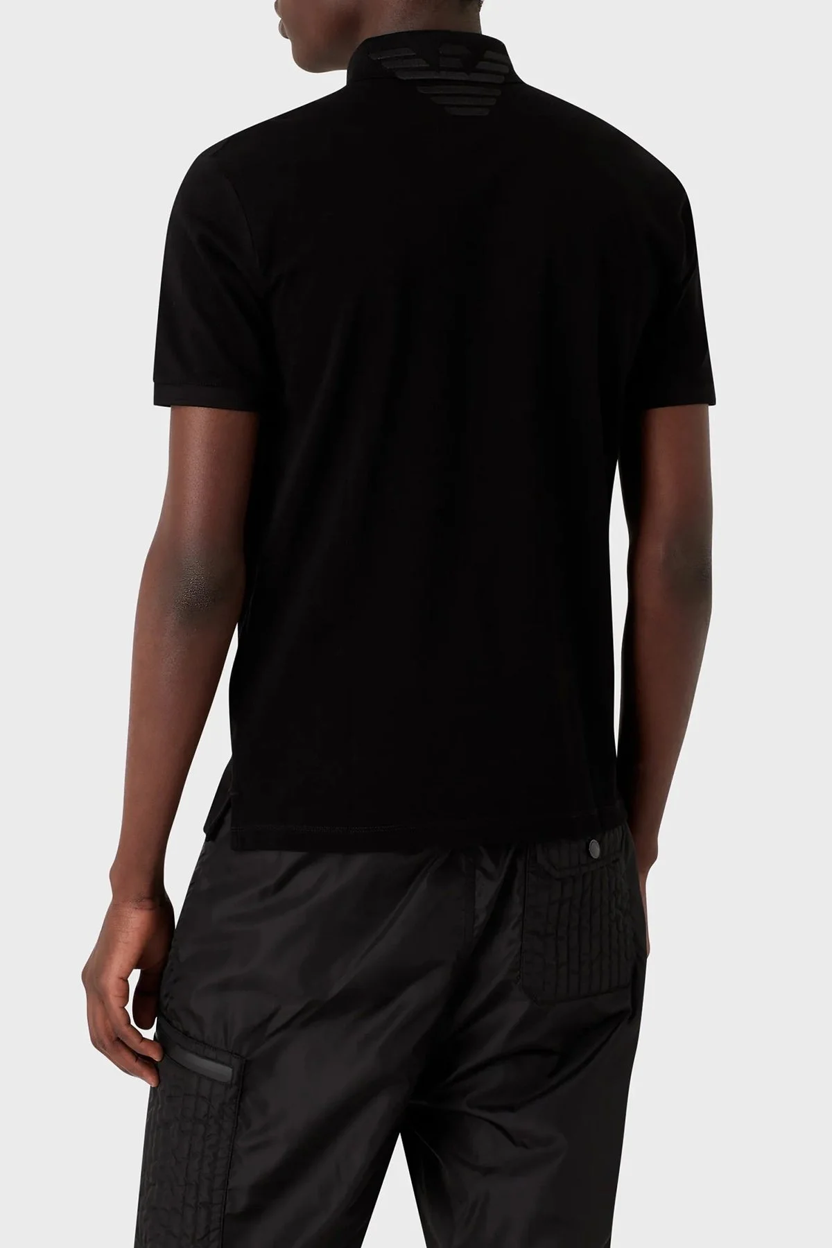 Emporio Armani % 100 Pamuklu Regular Fit Erkek Polo T Shirt 3R1FG4 1JTKZ 0079 SİYAH - 2