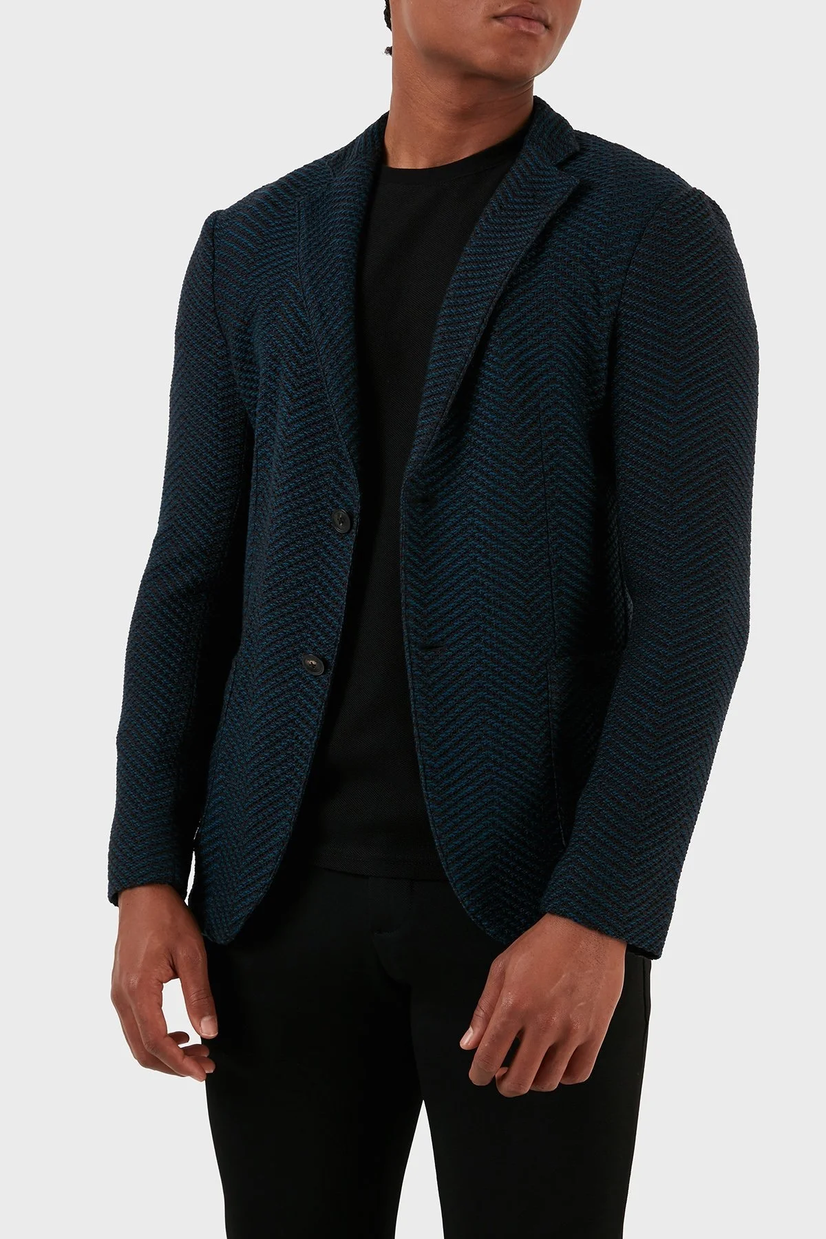 Emporio Armani % 100 Yün Blazer Erkek Ceket H41G51 E1D06 919 LACİVERT - 8