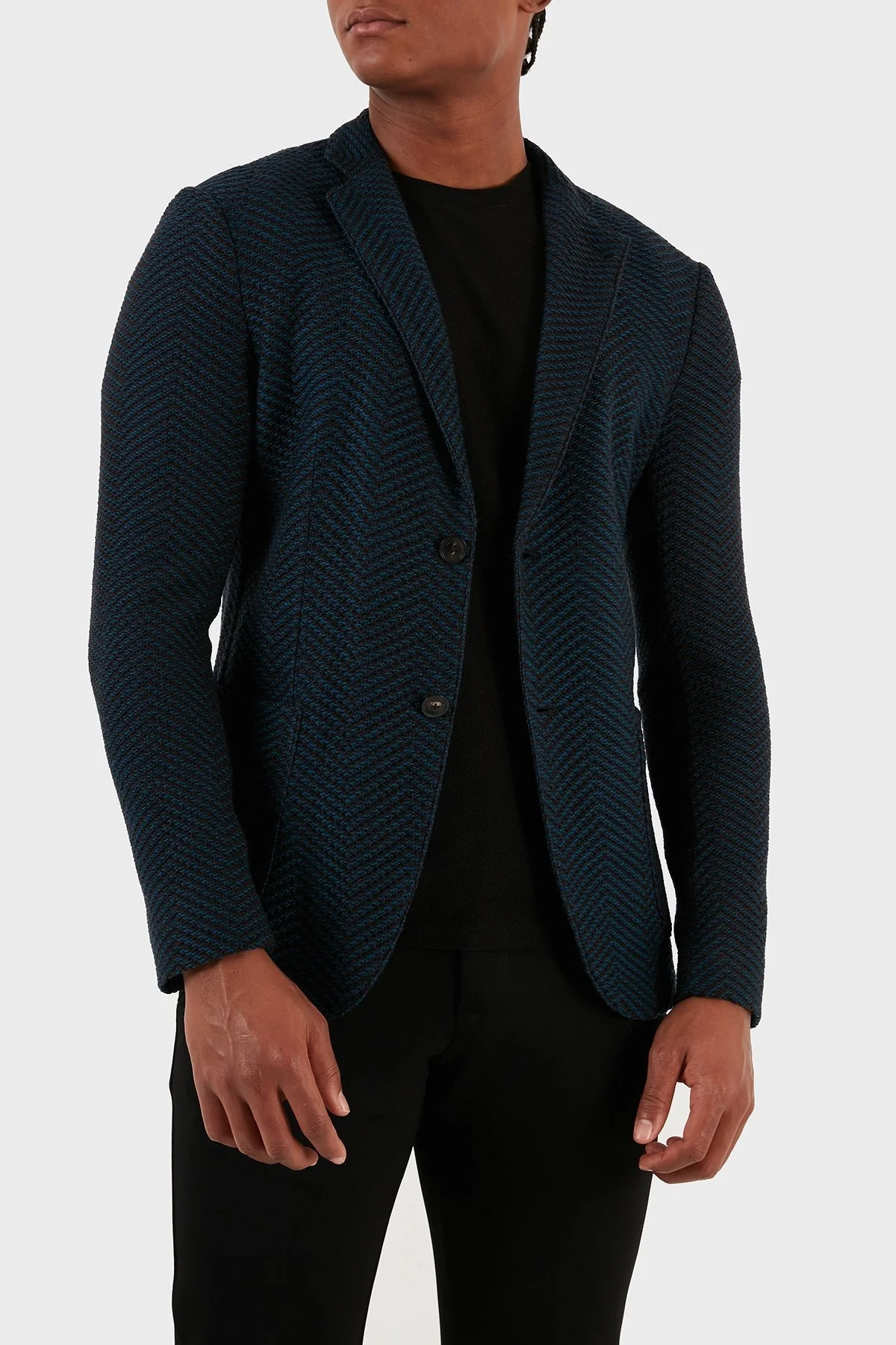 Emporio Armani % 100 Yün Blazer Erkek Ceket H41G51 E1D06 919 LACİVERT - 9