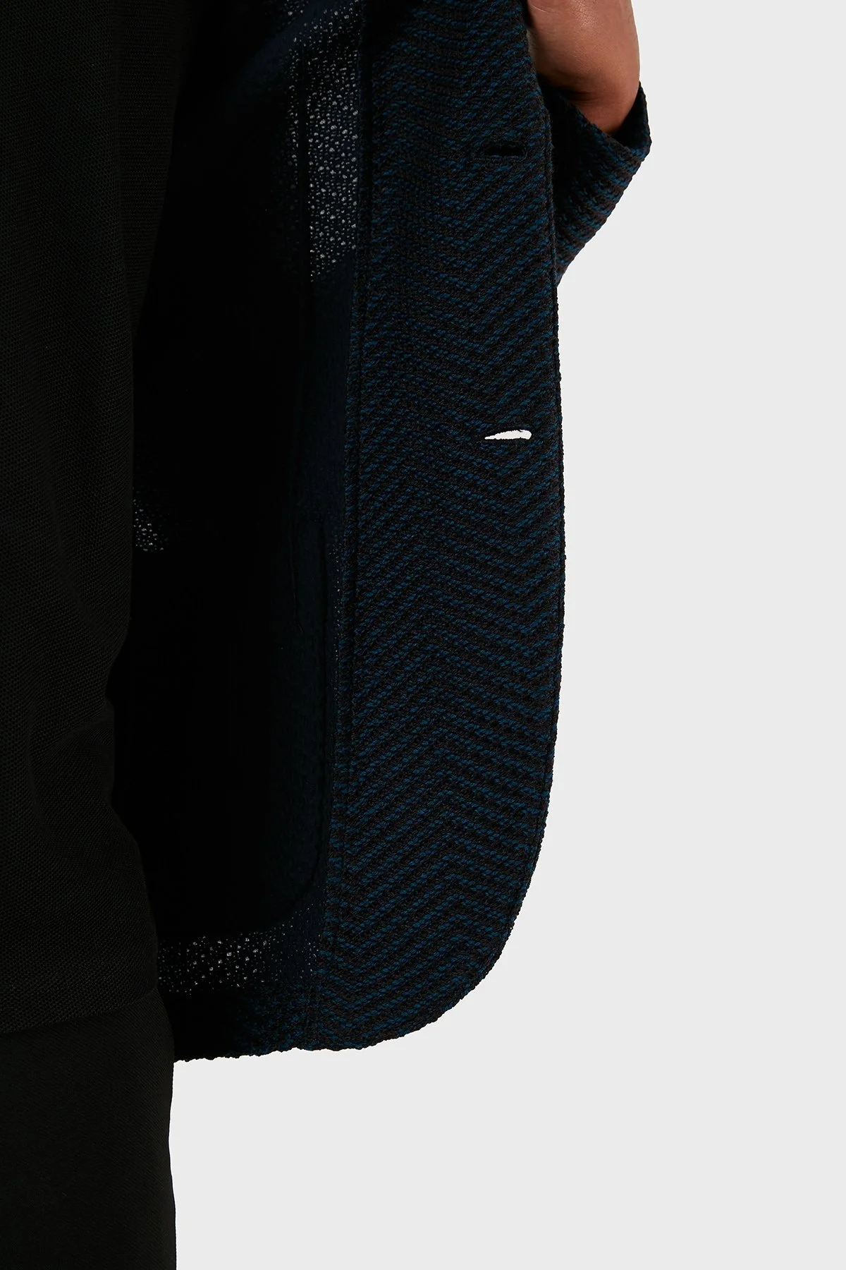 Emporio Armani % 100 Yün Blazer Erkek Ceket H41G51 E1D06 919 LACİVERT - 10