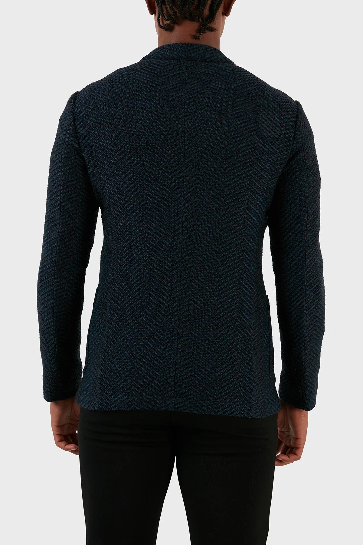 Emporio Armani % 100 Yün Blazer Erkek Ceket H41G51 E1D06 919 LACİVERT - 11