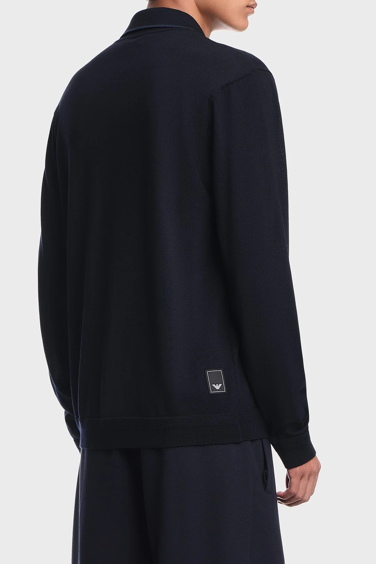 Emporio Armani % 100 Yün Yarım Fermuarlı Erkek Polo EM006224 AF27805 UB118 Lacivert - 3