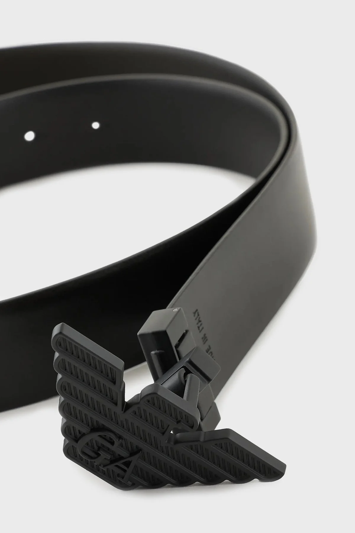 Emporio Armani 125 cm Hakiki Deri Erkek Kemer Y4S642 YQ48K 81386 SİYAH - 2