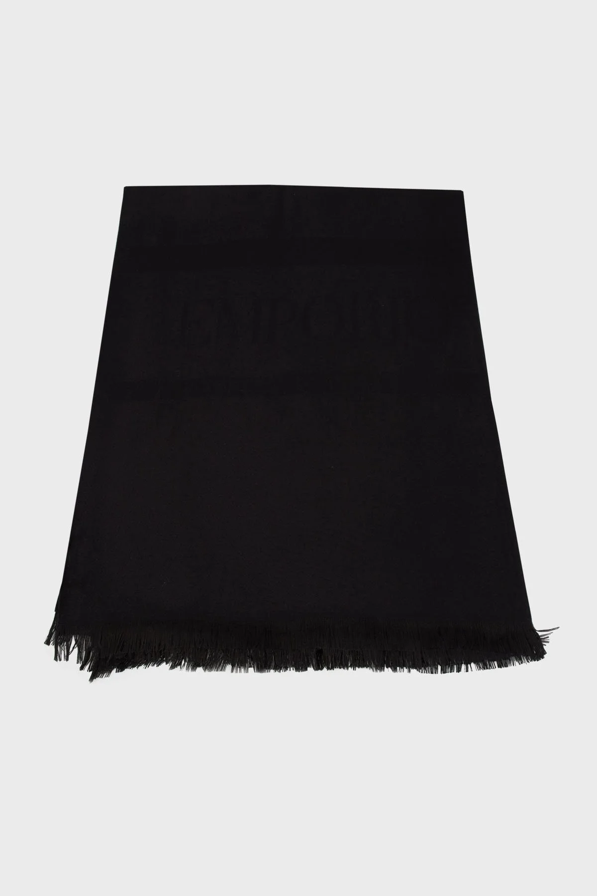Emporio Armani 38 x 175 cm Logolu Erkek Şal 625225 4F329 00020 SİYAH - 1