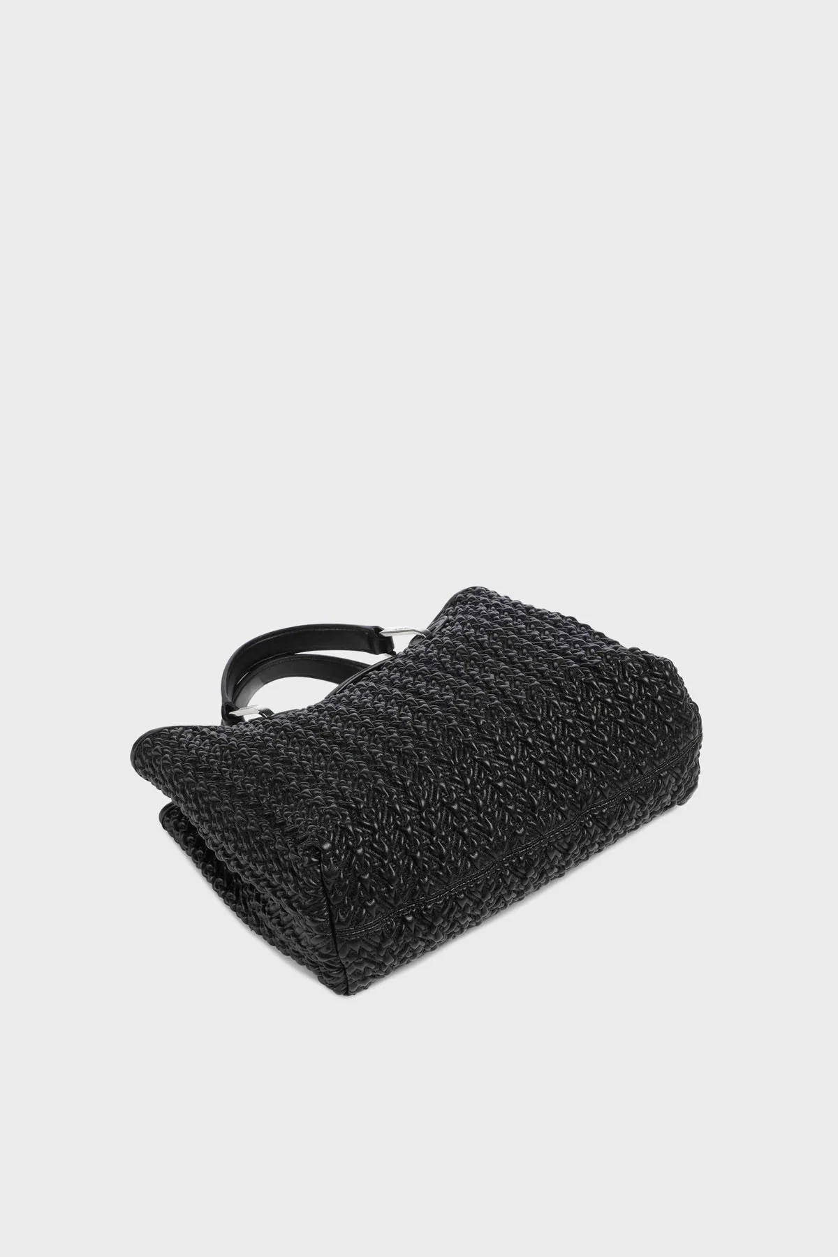 Emporio Armani 4G Logo Kabartmalı Çıkarılabilir Askılı Small Kadın Çanta EW000382 AF18941 UC001 SİYAH - 3