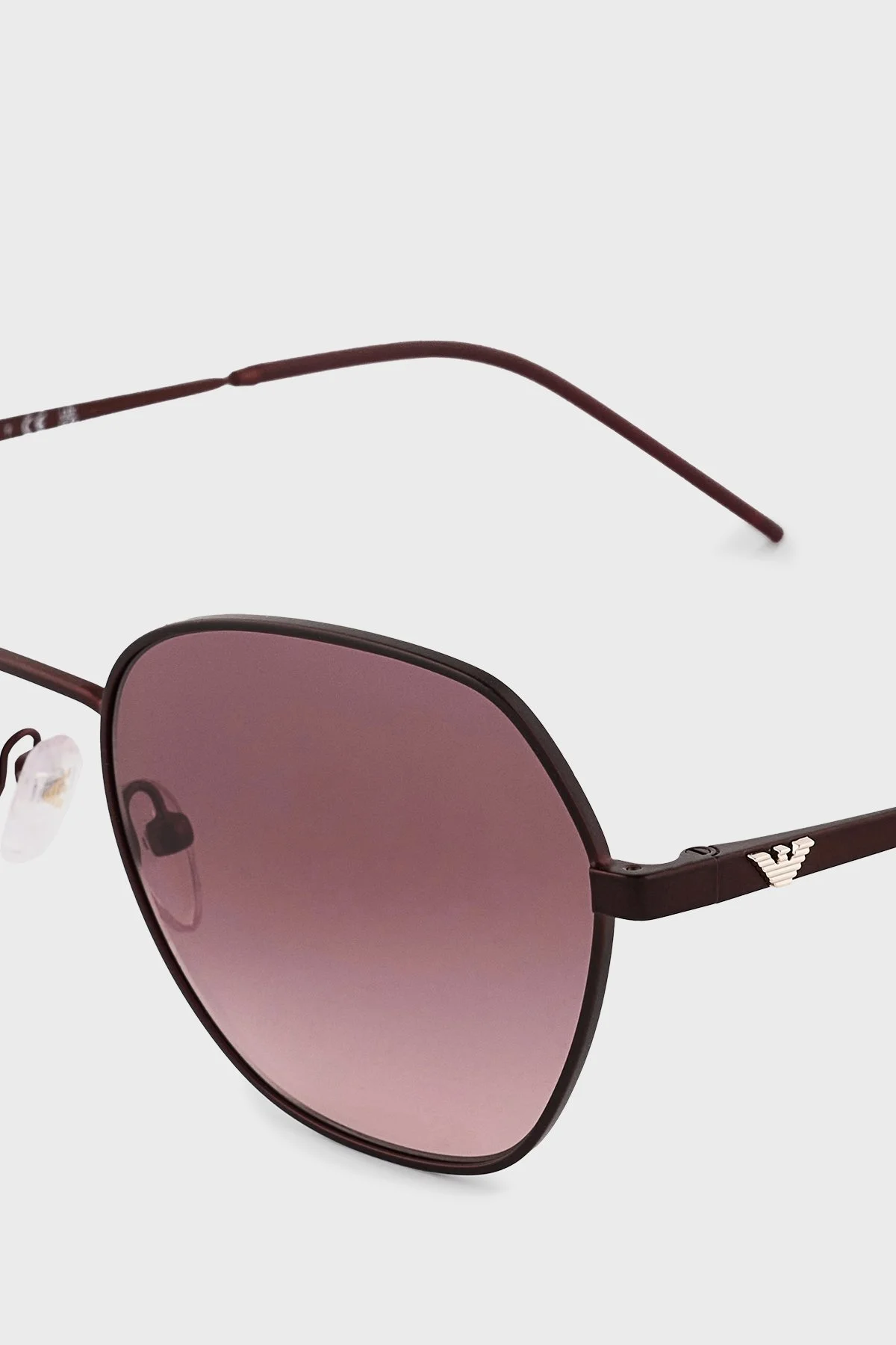 Emporio Armani Asimetrik Güneş Bayan Gözlük 0EA2161 34018D 55 Mat Bordo-Pembe Degrade - 10