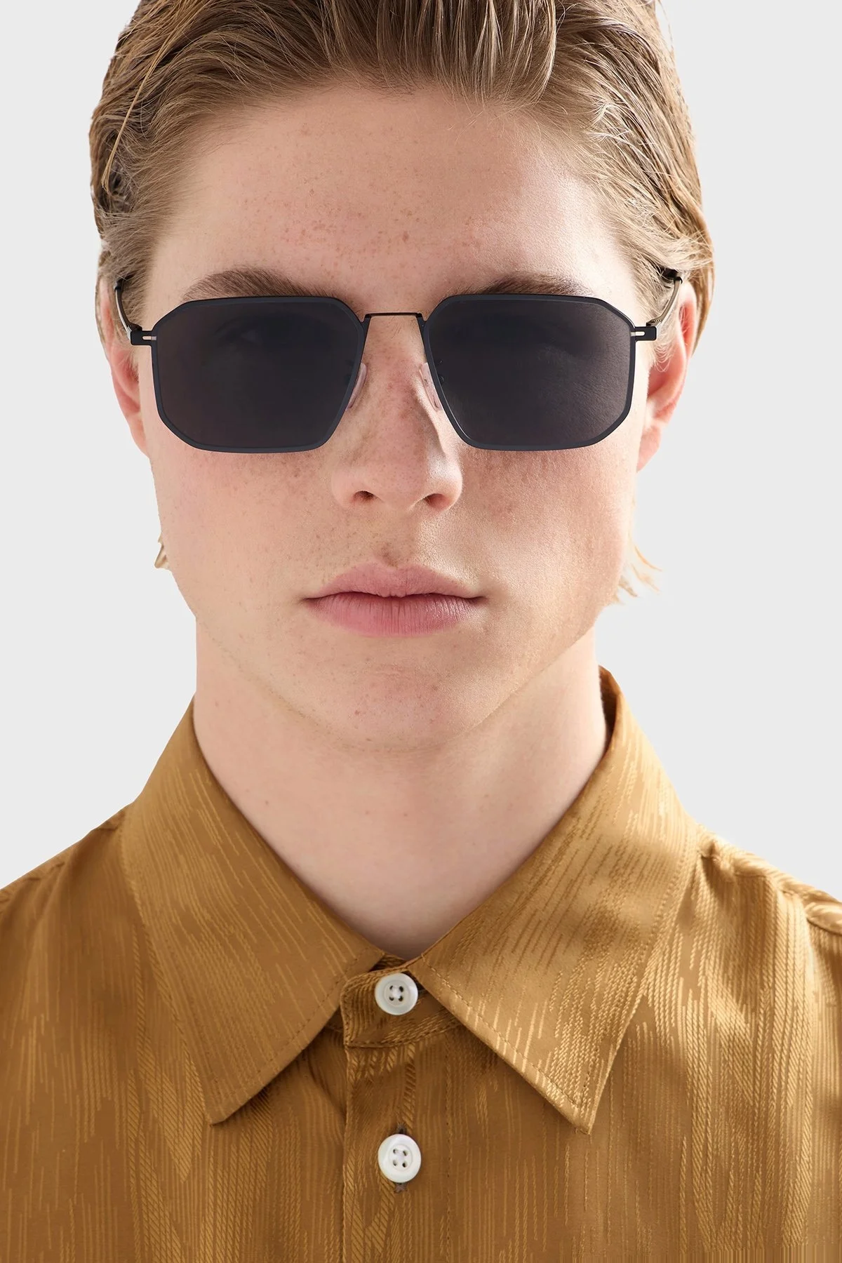 Emporio Armani Asimetrik Güneş Erkek Gözlük 0EA2165D 300187 58 Mat Siyah-Koyu Gri - 7