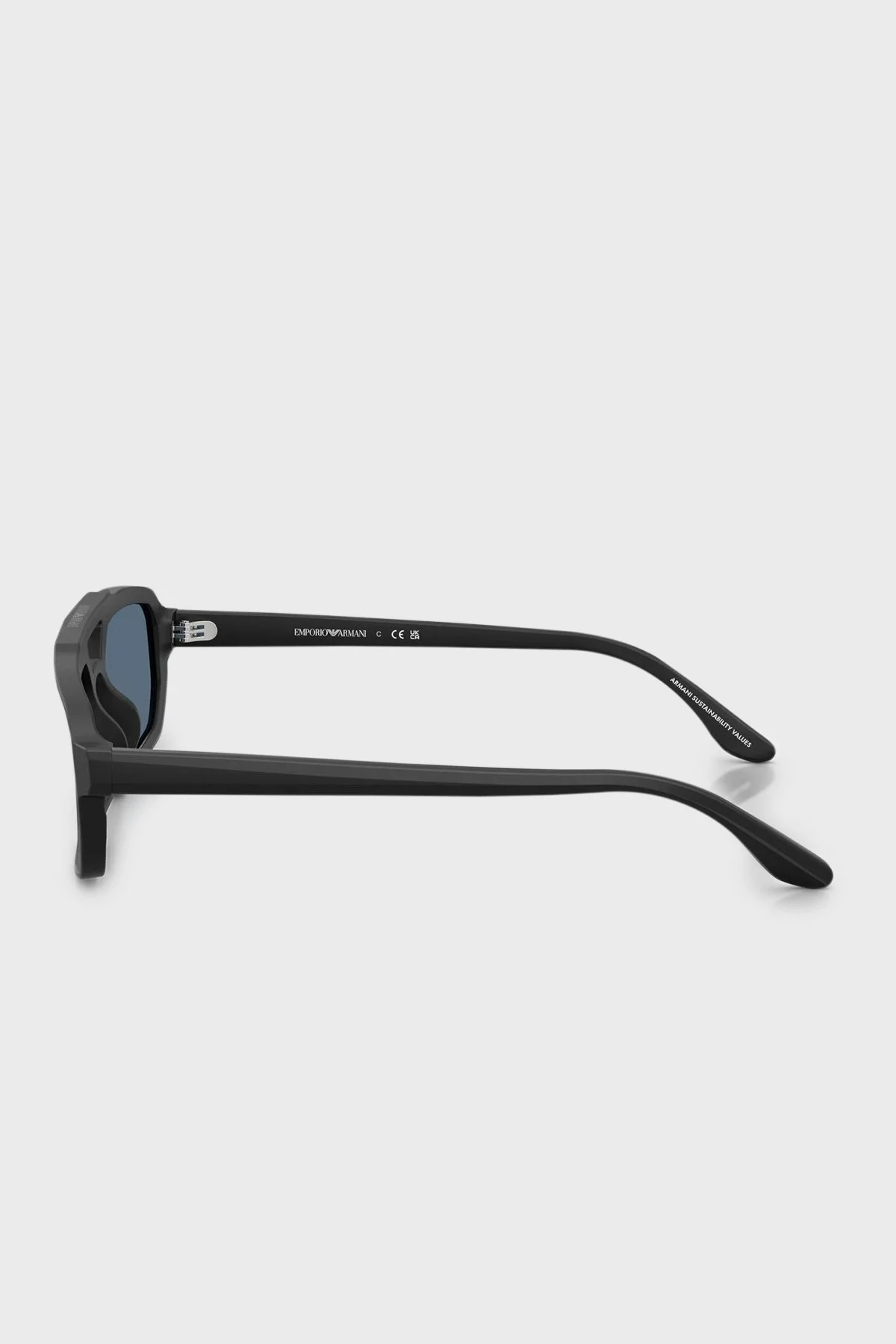 Emporio Armani Asimetrik Güneş Erkek Gözlük 0EA4240U 501787 53 Mat Siyah-Asetat - 2