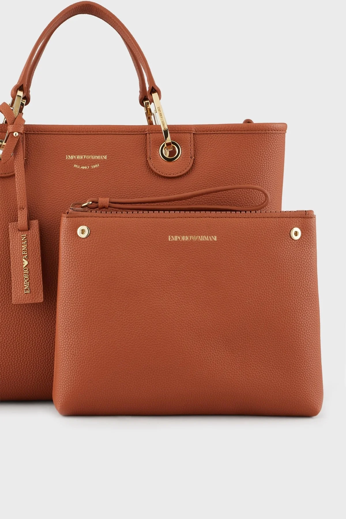 Emporio Armani Logolu Ayarlanabilir Uzatma Askılı Bayan Çanta Y3D165 YFO5B 85550 TABA - 4