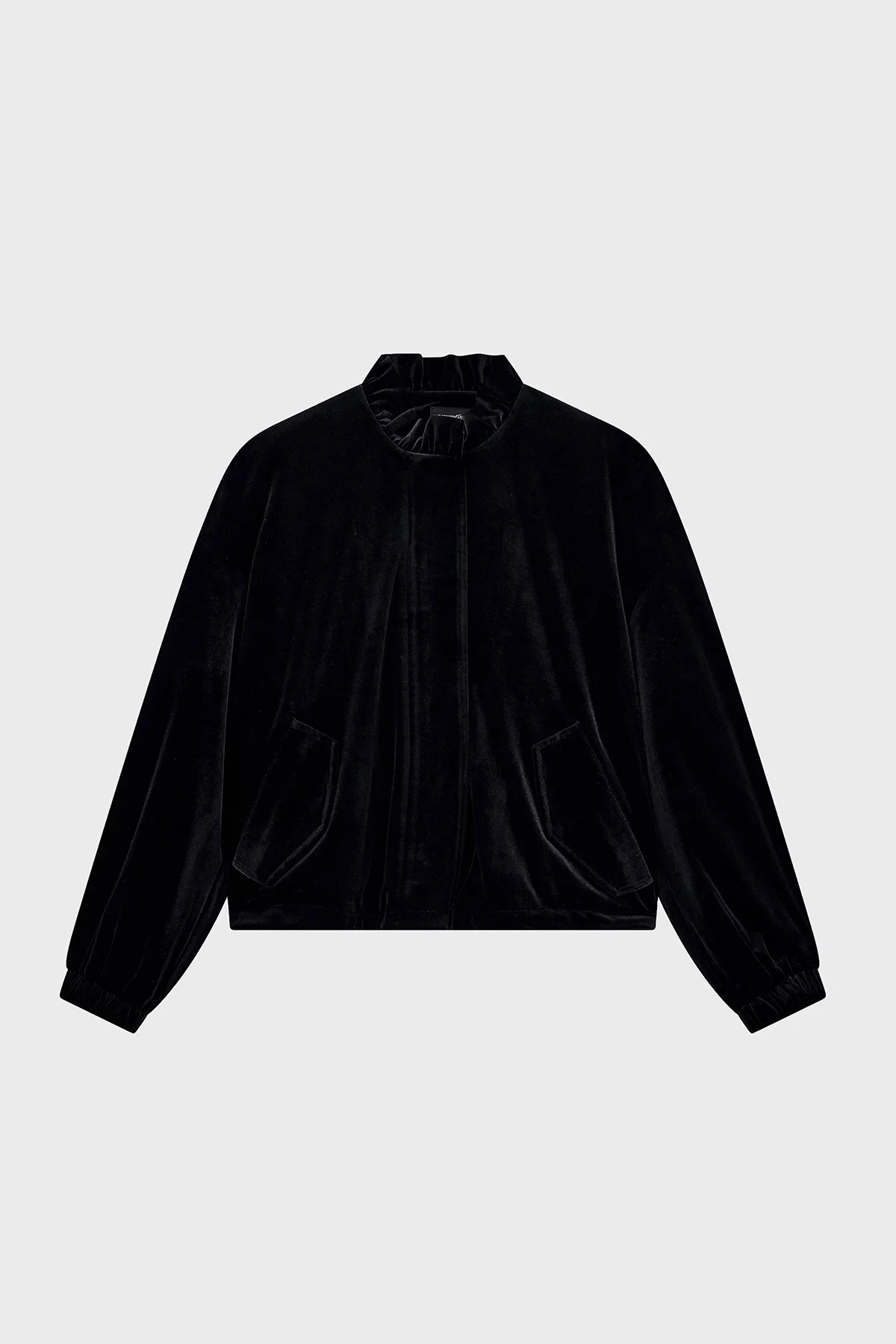 Emporio Armani Astarlı Dik Yaka Kadın Ceket EW004145 AF13341 UC001 Siyah - 1