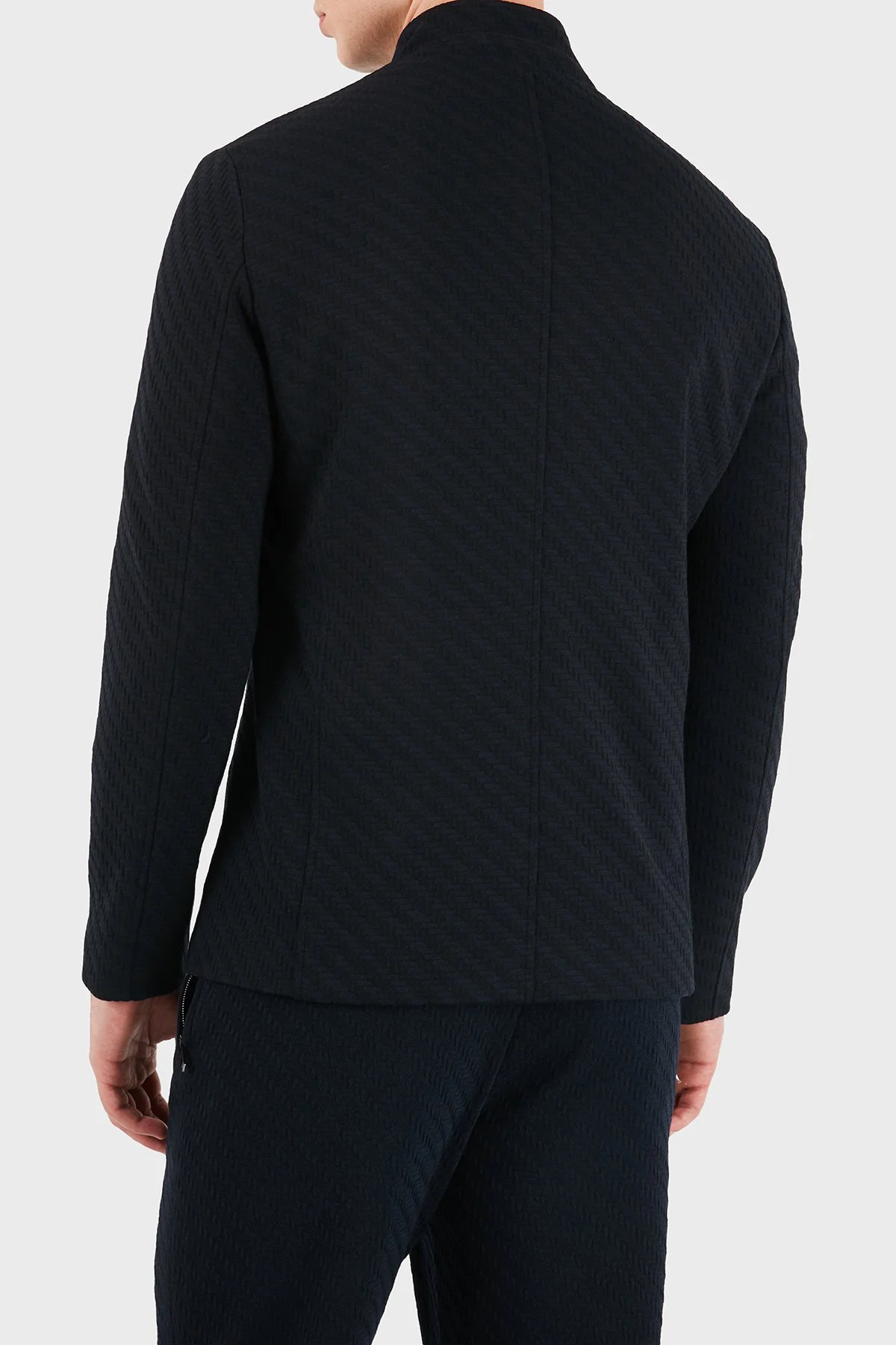 Emporio Armani Astarlı Hakim Yaka Fermuarlı Erkek Ceket EM001953 TE22963 MB036 Lacivert - 3