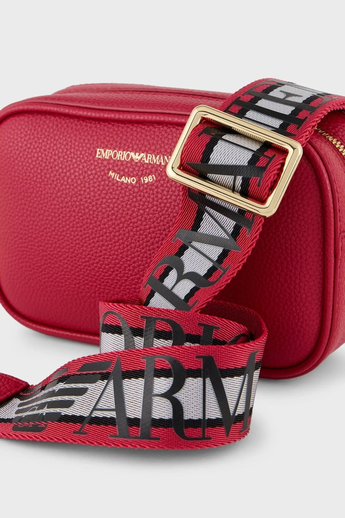 Emporio Armani Ayarlanabilir Omuz Askılı Bayan Çanta Y3H276 YFO5B 80533 KIRMIZI - 3