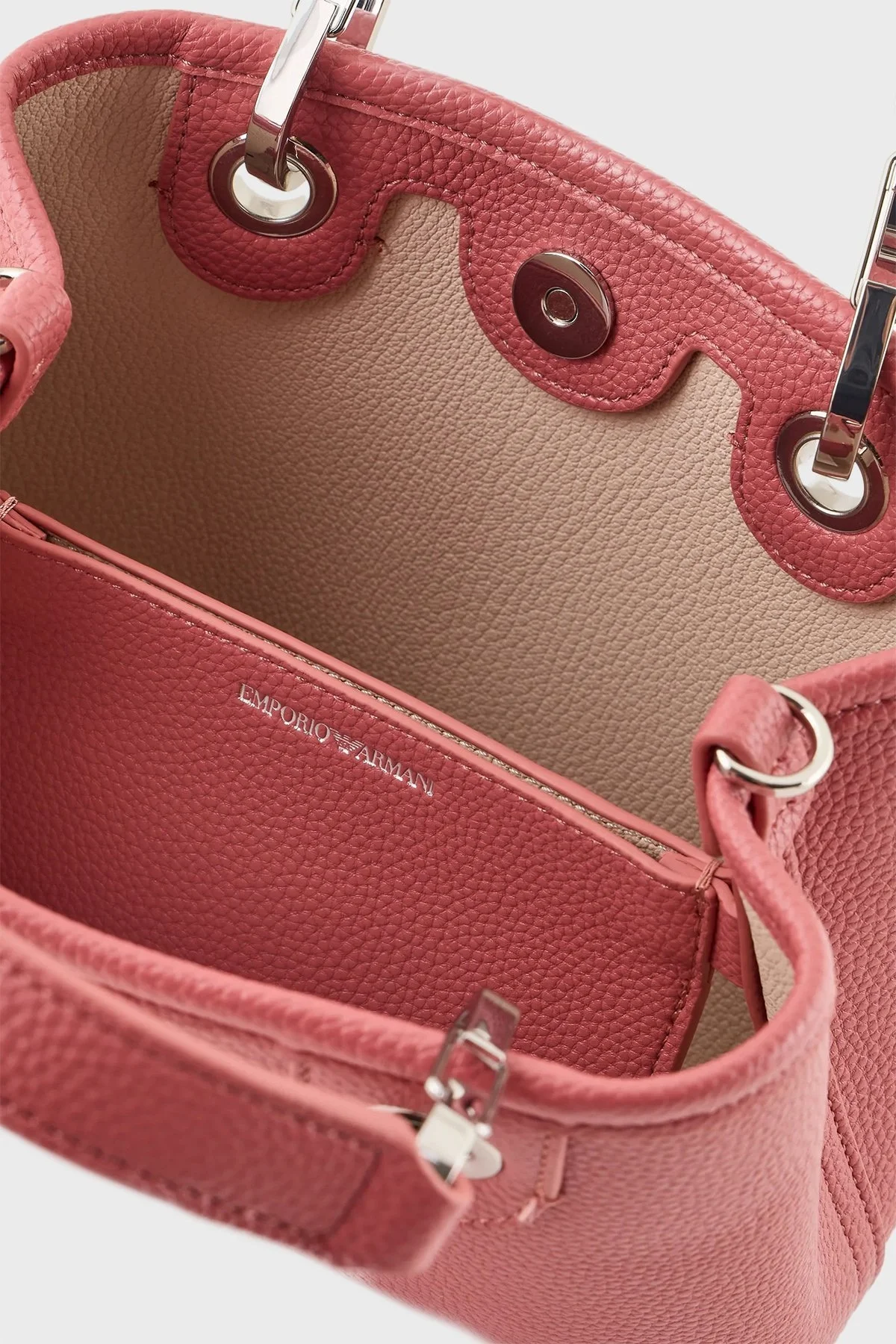 Emporio Armani Ayarlanabilir ve Çıkarılabilir Omuz Askılı Bayan Çanta Y3D176 YFO5E 80654 GÜL KURUSU - 11