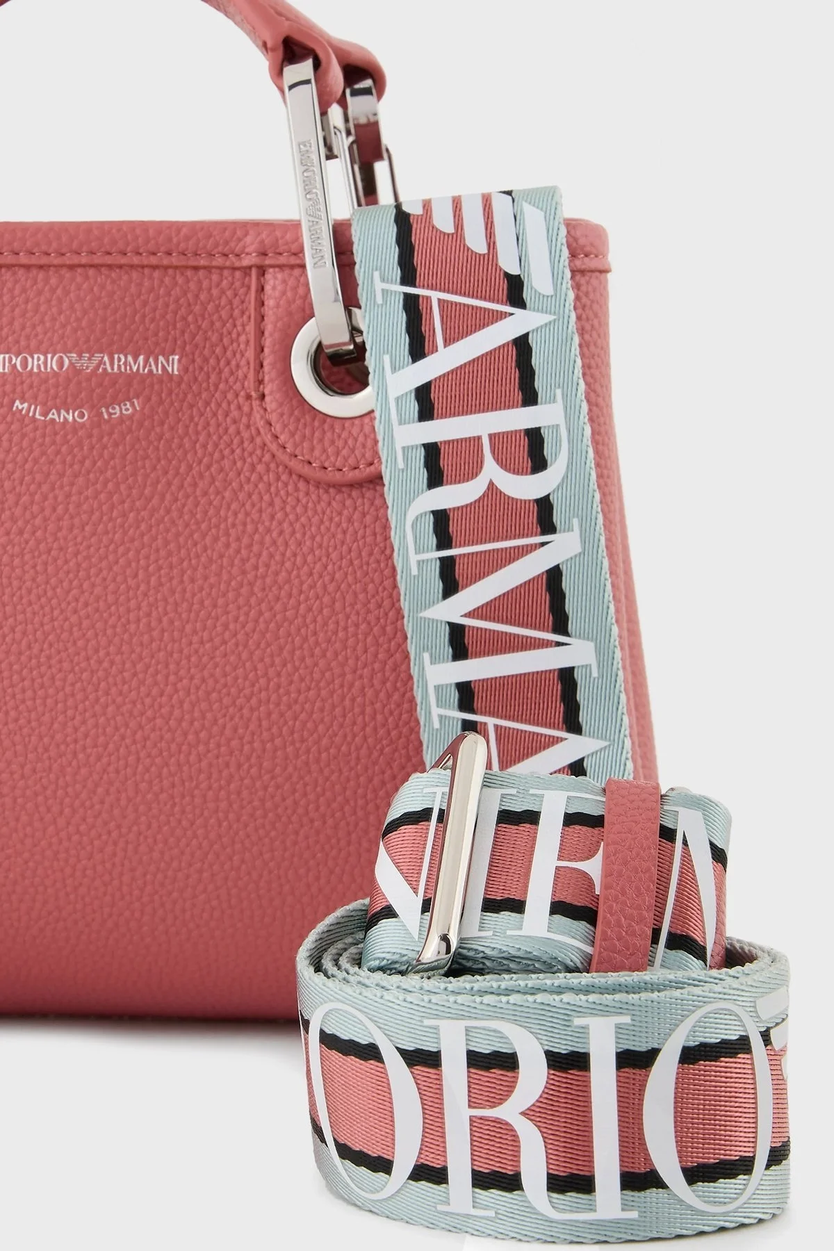 Emporio Armani Ayarlanabilir ve Çıkarılabilir Omuz Askılı Bayan Çanta Y3D176 YFO5E 80654 GÜL KURUSU - 20