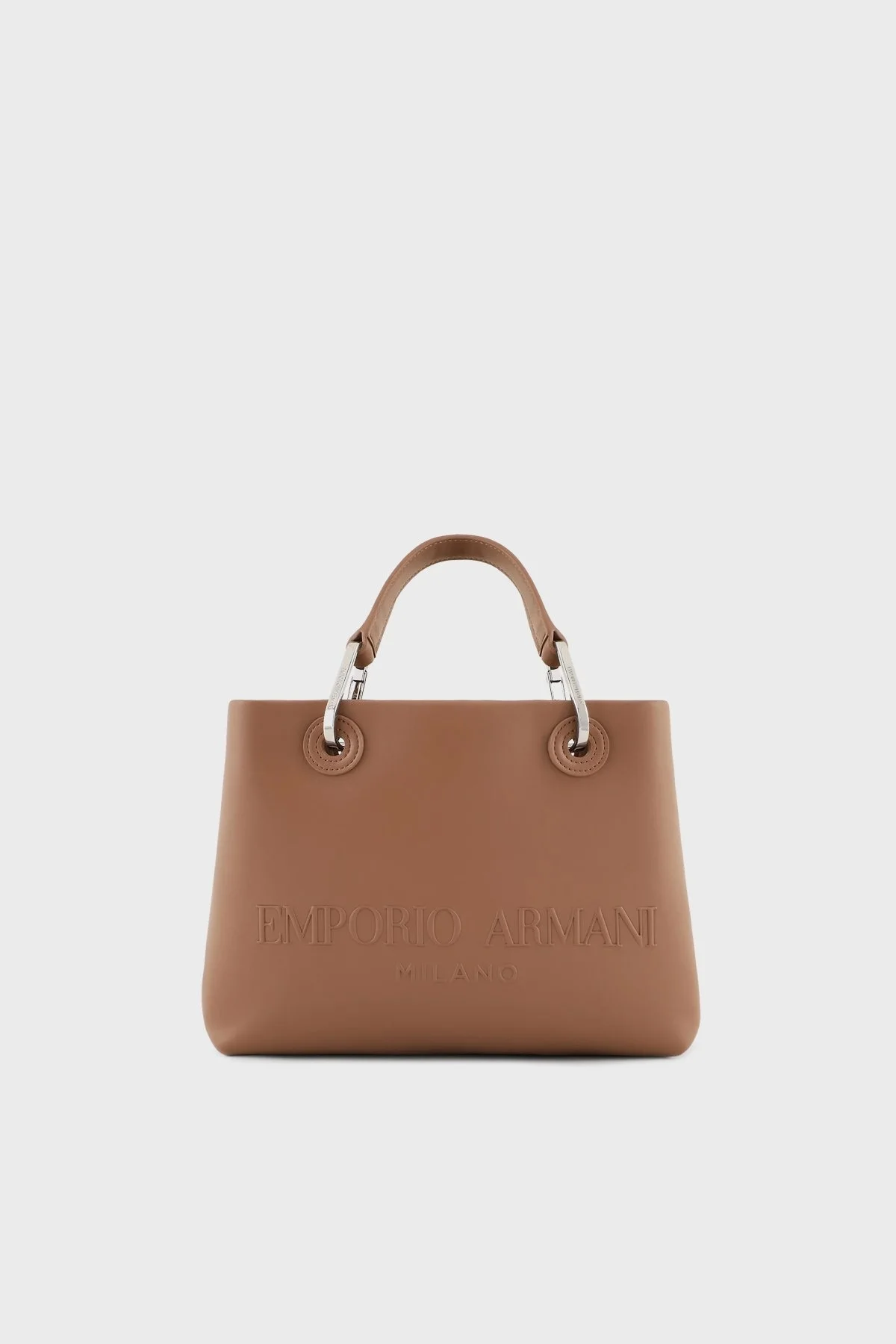 Emporio Armani Ayarlanabilir ve Çıkarılabilir Uzatma Askılı Bayan Çanta Y3D166 YWN3E 80655 TABA - 1